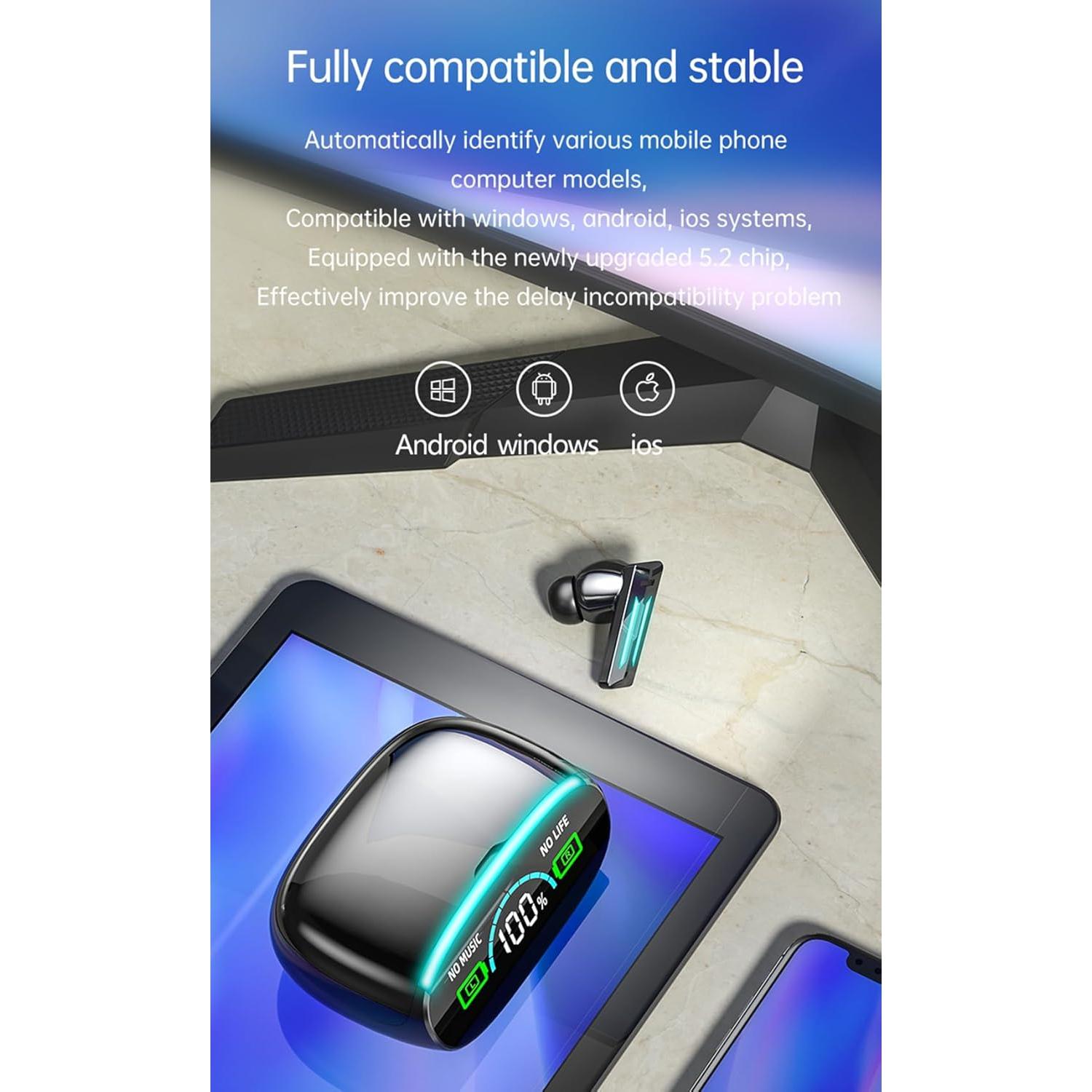 Auriculares Inalámbricos Bluetooth 5.3 JiaSifu IP7 120h