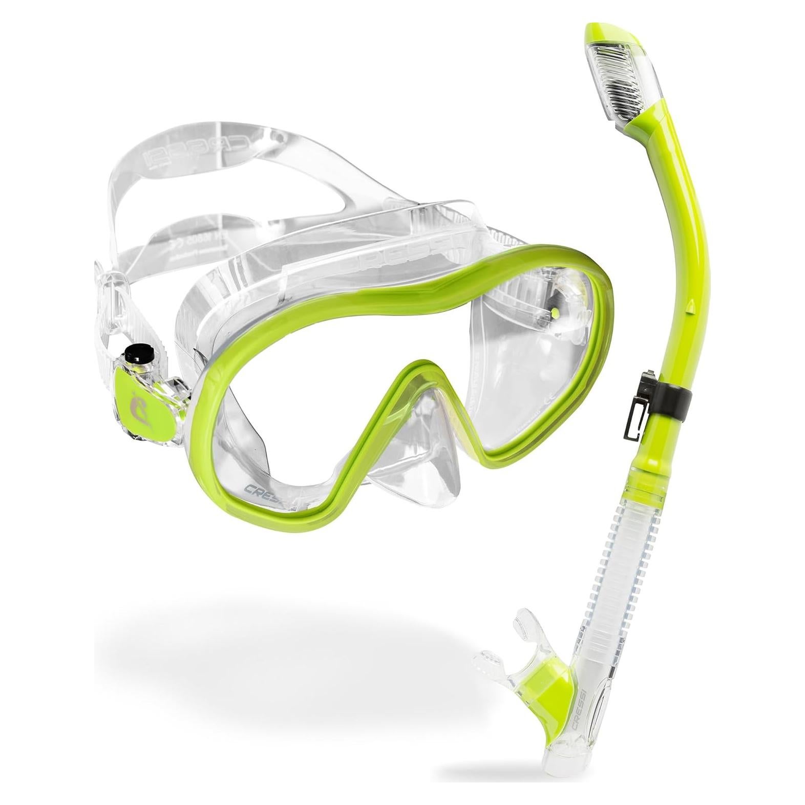 Máscara de buceo Cressi F-Dual y snorkel Tao Dry