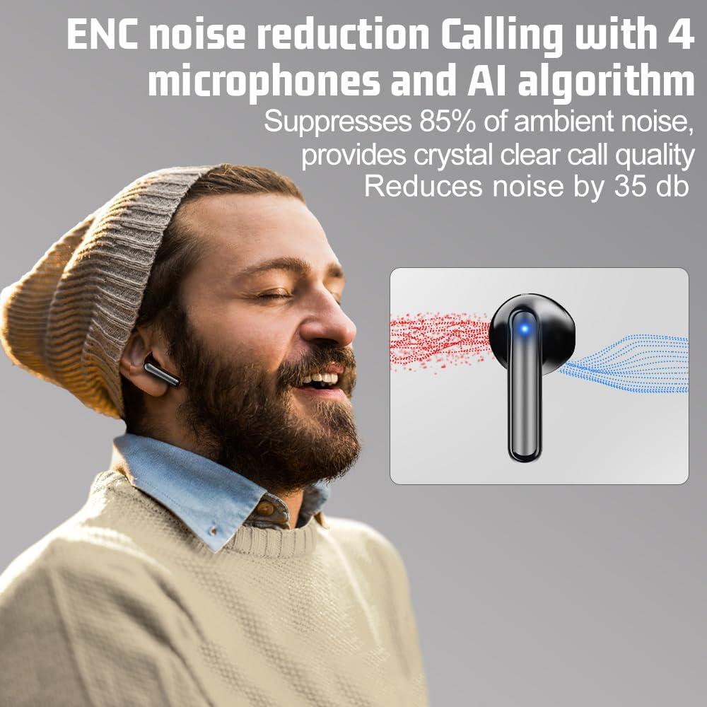 Auriculares Inalámbricos Bluetooth JBES A9 IPX5 60H Batería