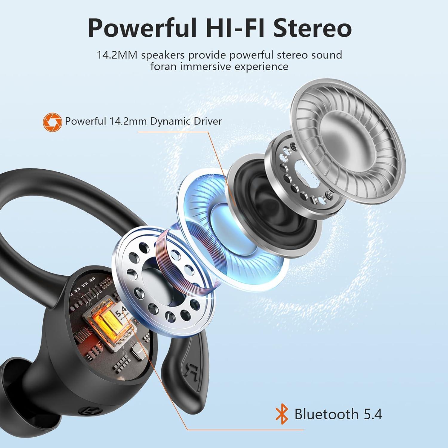 Auriculares Inalámbricos SPRTOYBAT Q38 Bluetooth 5.4 IPX7