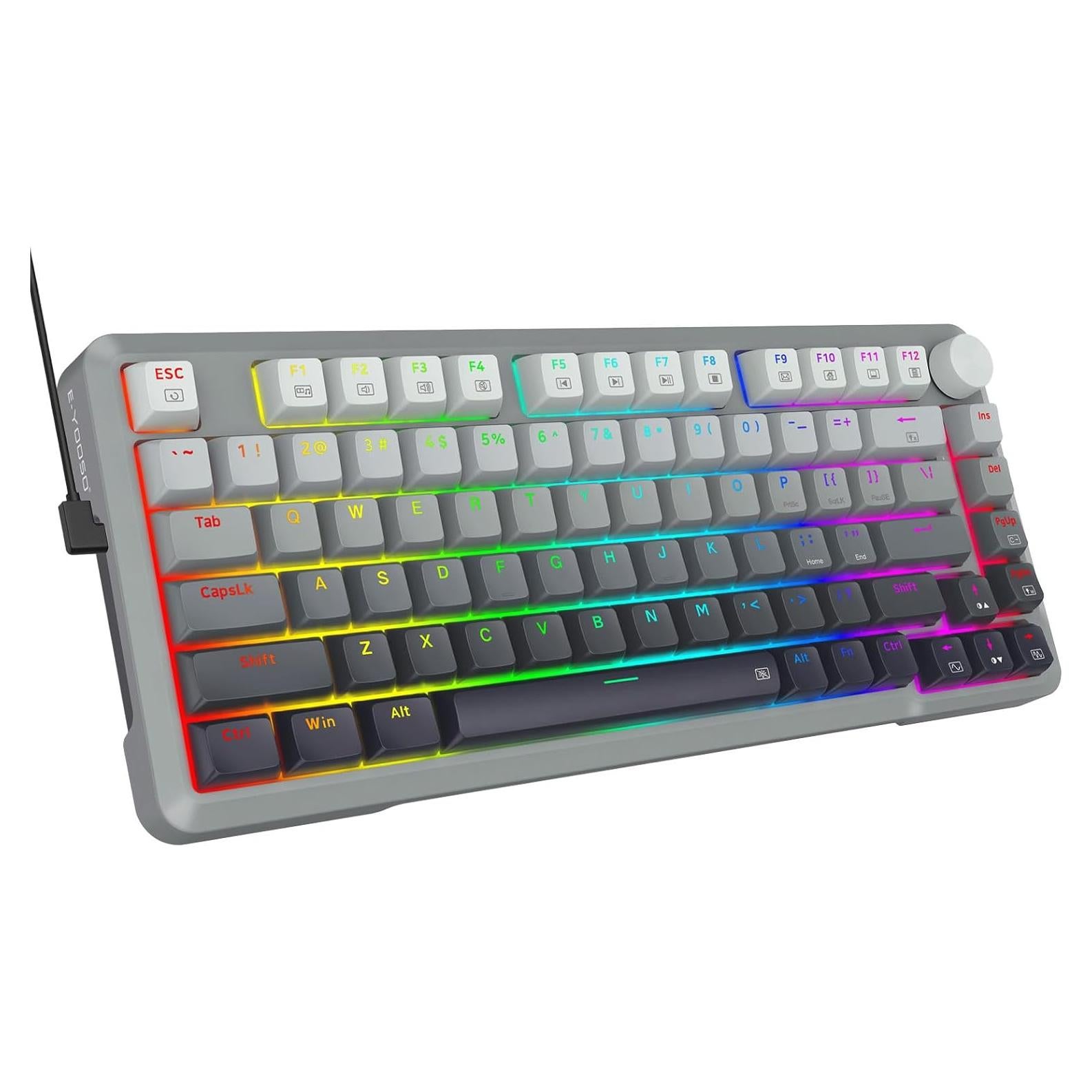 Teclado Gaming E-YOOSO Hz-82, Interruptores Magnéticos, RGB