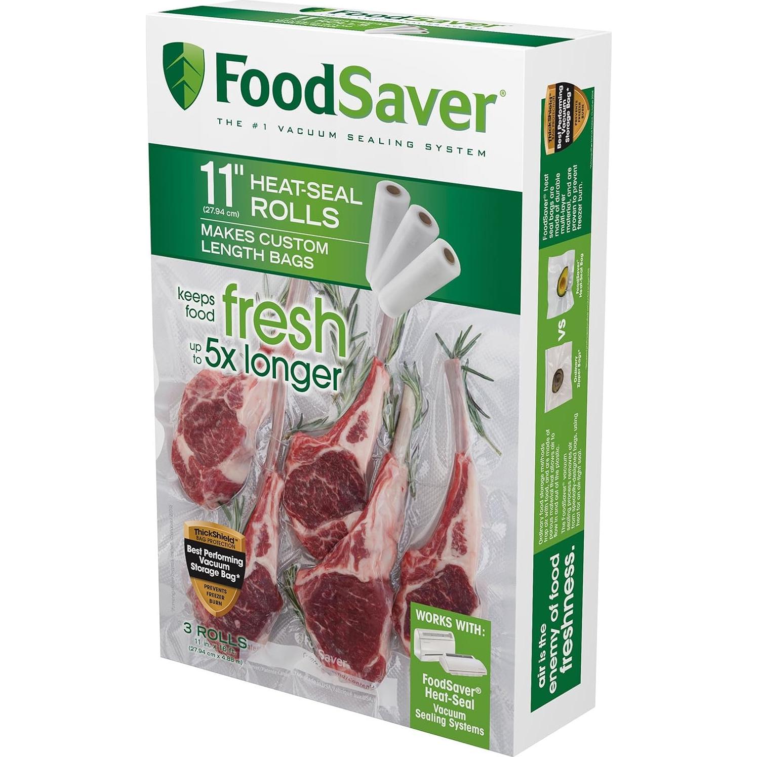 Sellador al vacío FoodSaver VS1260 + 3 bolsas 28 cm x 4.88 m