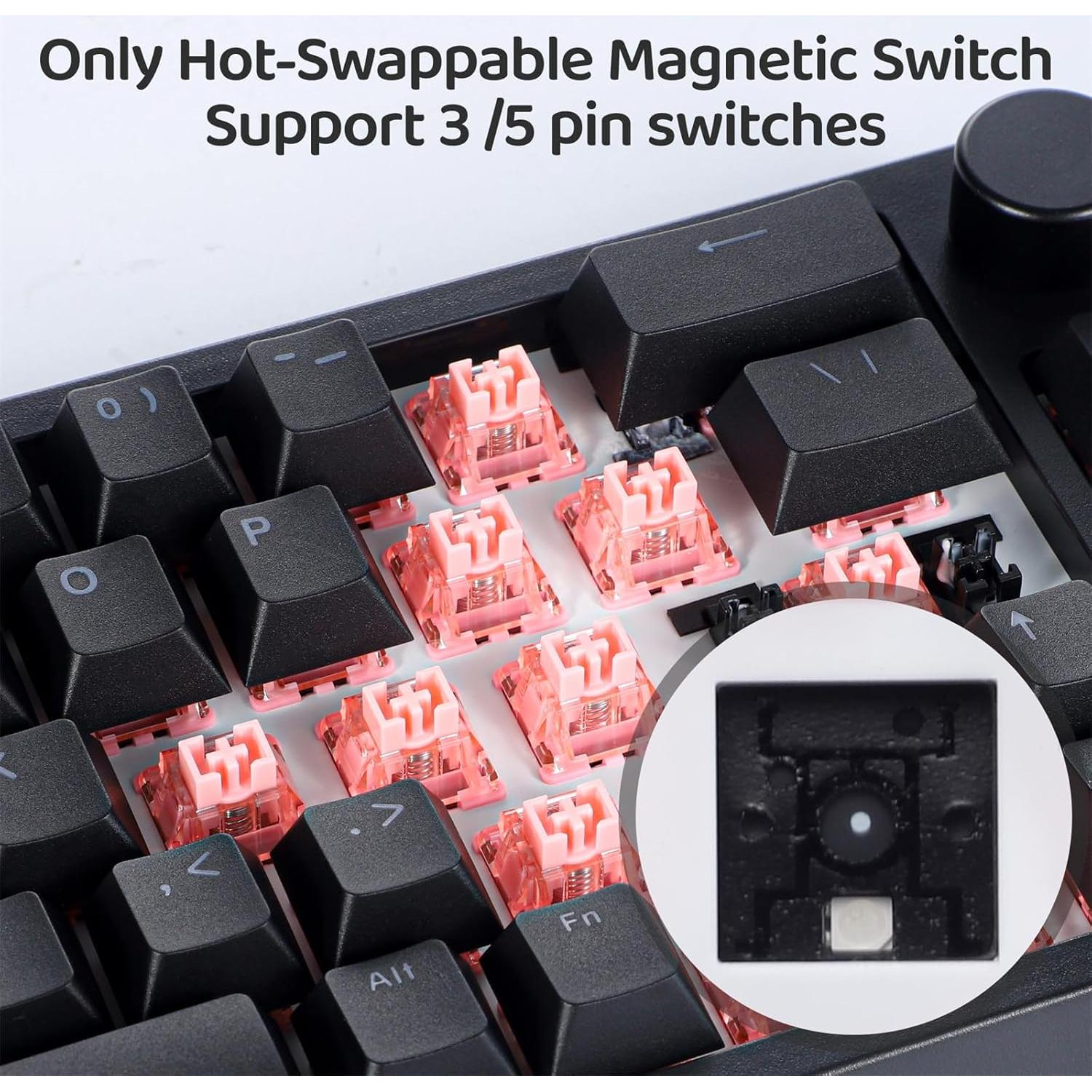 Teclado Mecánico RGB BOYI 66Pro 60% Interruptor Magnético