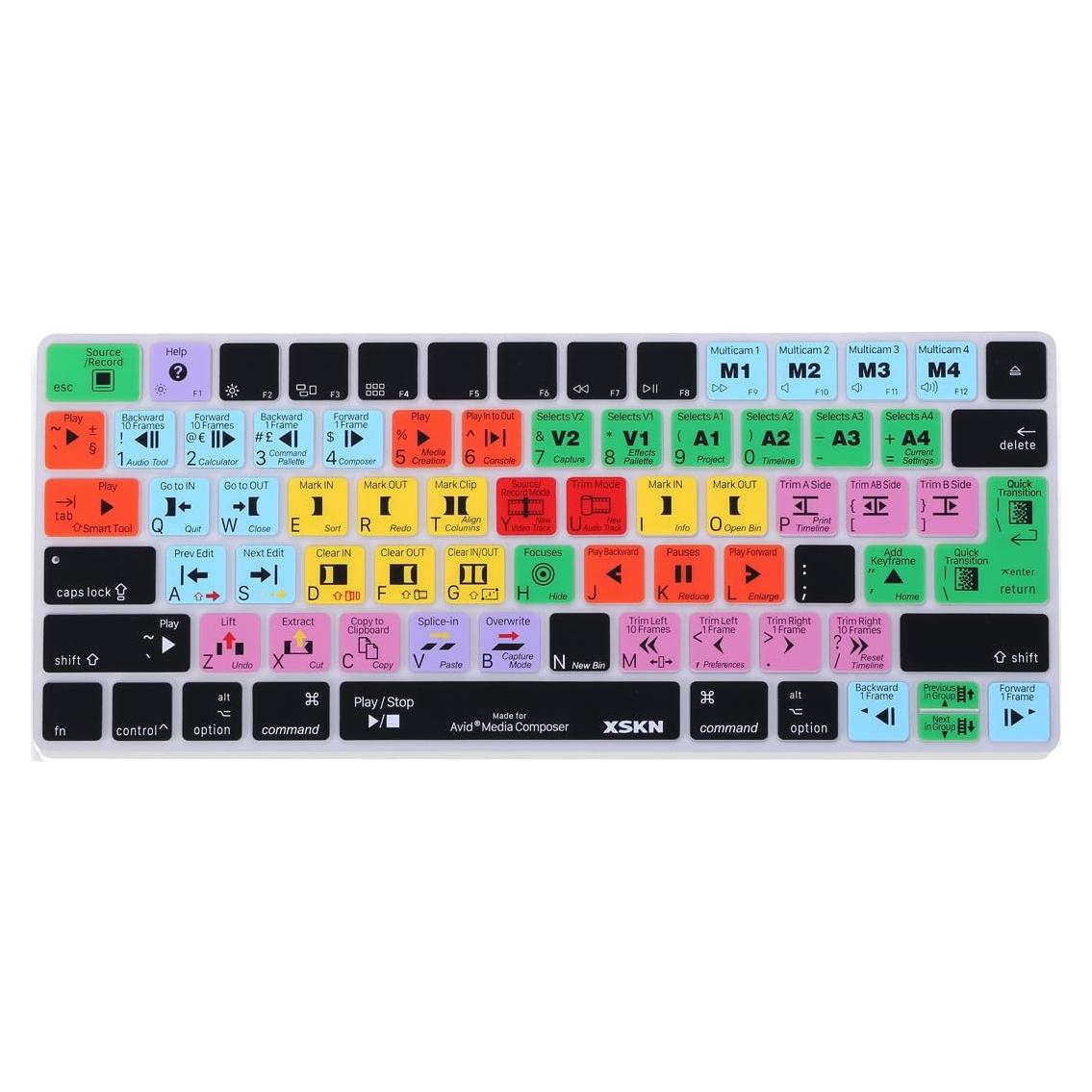 Funda de Teclado Silicona XSKN para Avid Media Composer US/EU