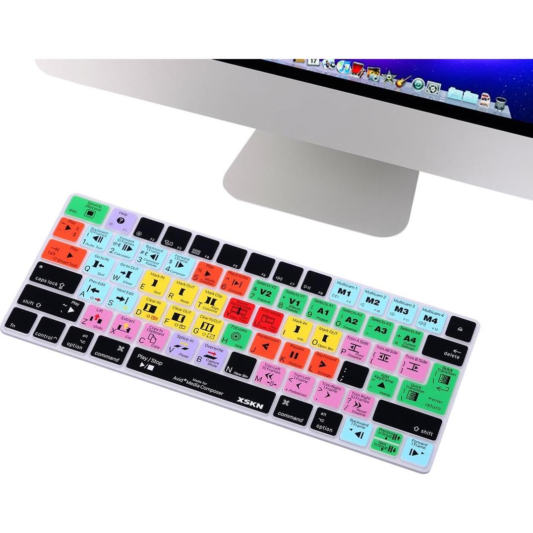 Funda de Teclado Silicona XSKN para Avid Media Composer US/EU