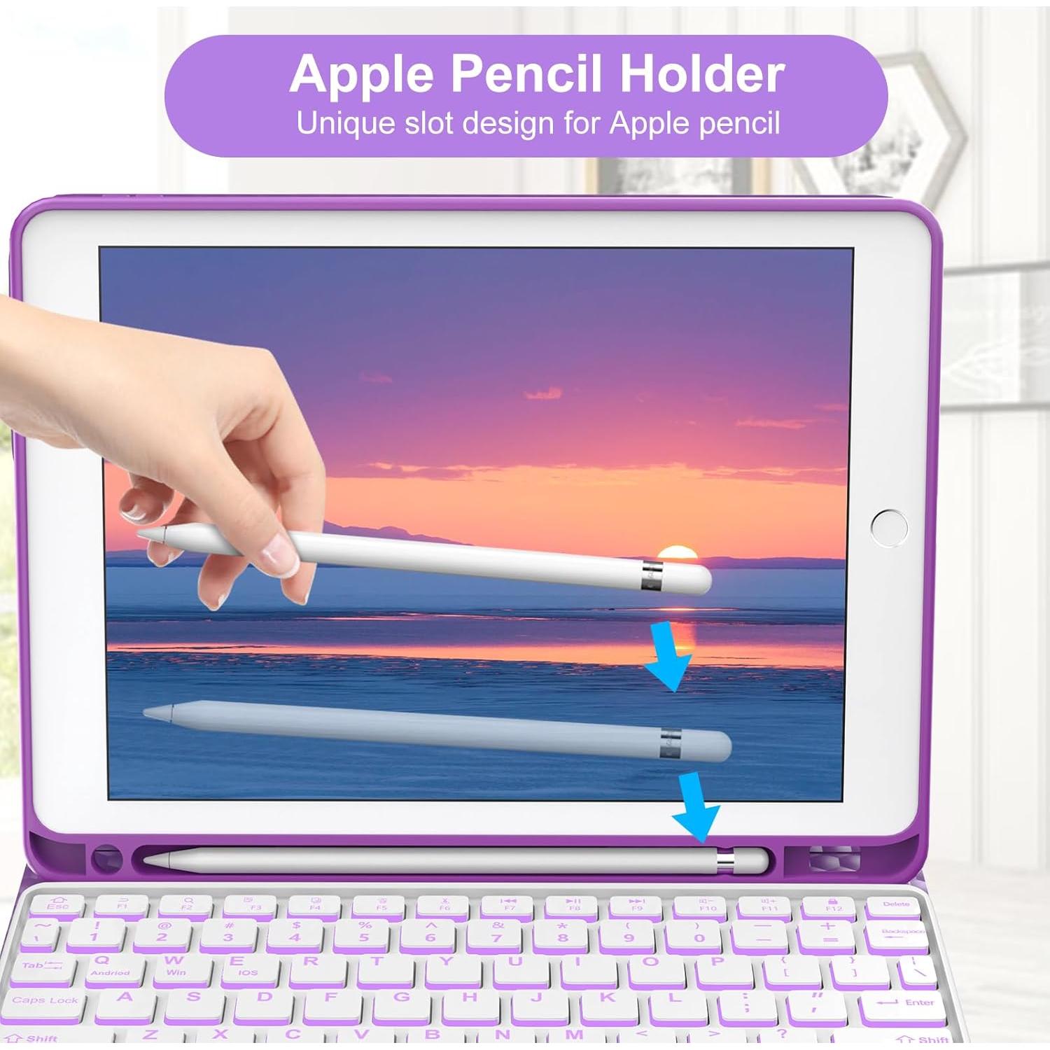 Funda Teclado Inalámbrico OYOSUOGG para iPad 10.2" 9na/8va/7ma Gen