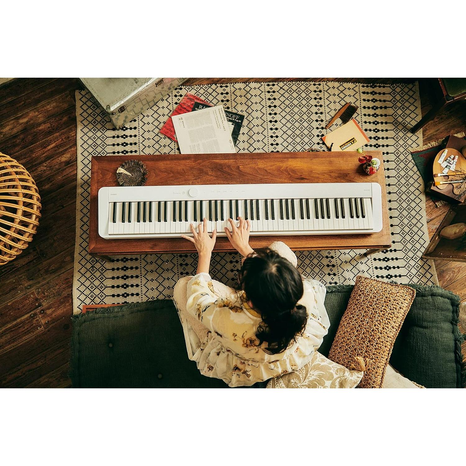 Piano Digital Casio Privia PX-S1100 88 Teclas Bluetooth Blanco