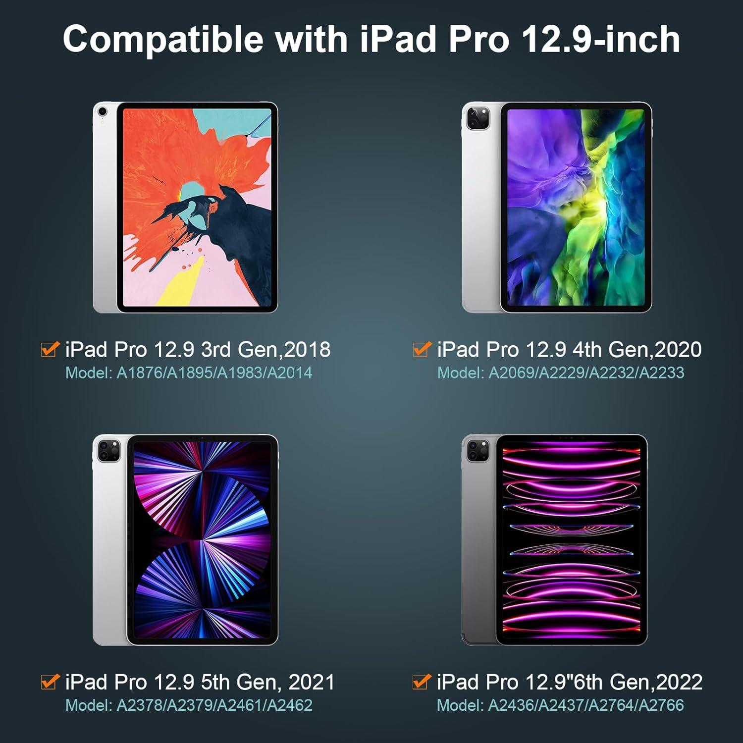 Funda Teclado Inalámbrico ALIWLHOF para iPad Pro 12.9" 2022-2018