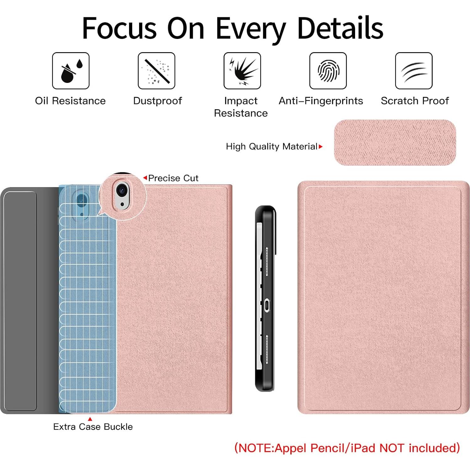 Funda con Teclado Inalámbrico JUQITECH para iPad 11" y 10.9"