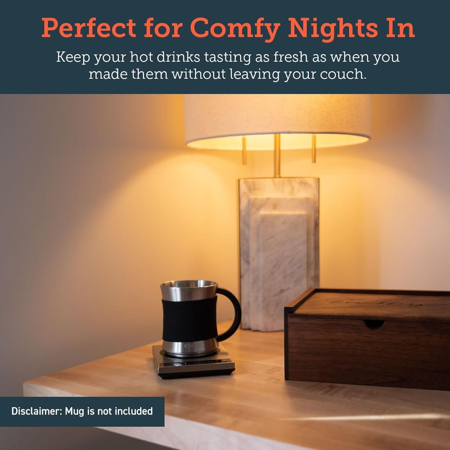 Calentador de Taza COSORI CO294-CW Digital 25-90°C Acero Inoxidable