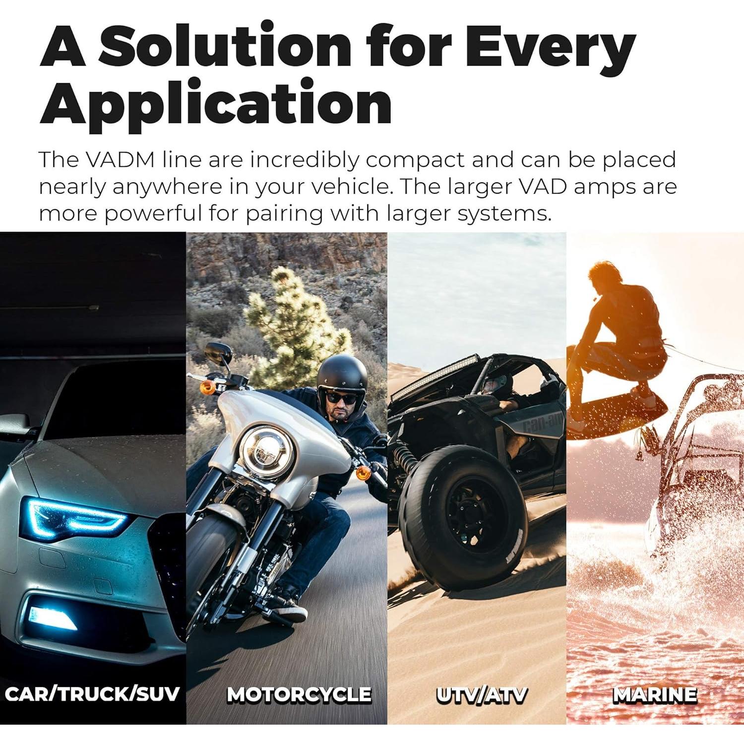 Amplificador NVX VADM4v2 4 Canales 500W RMS para Coche