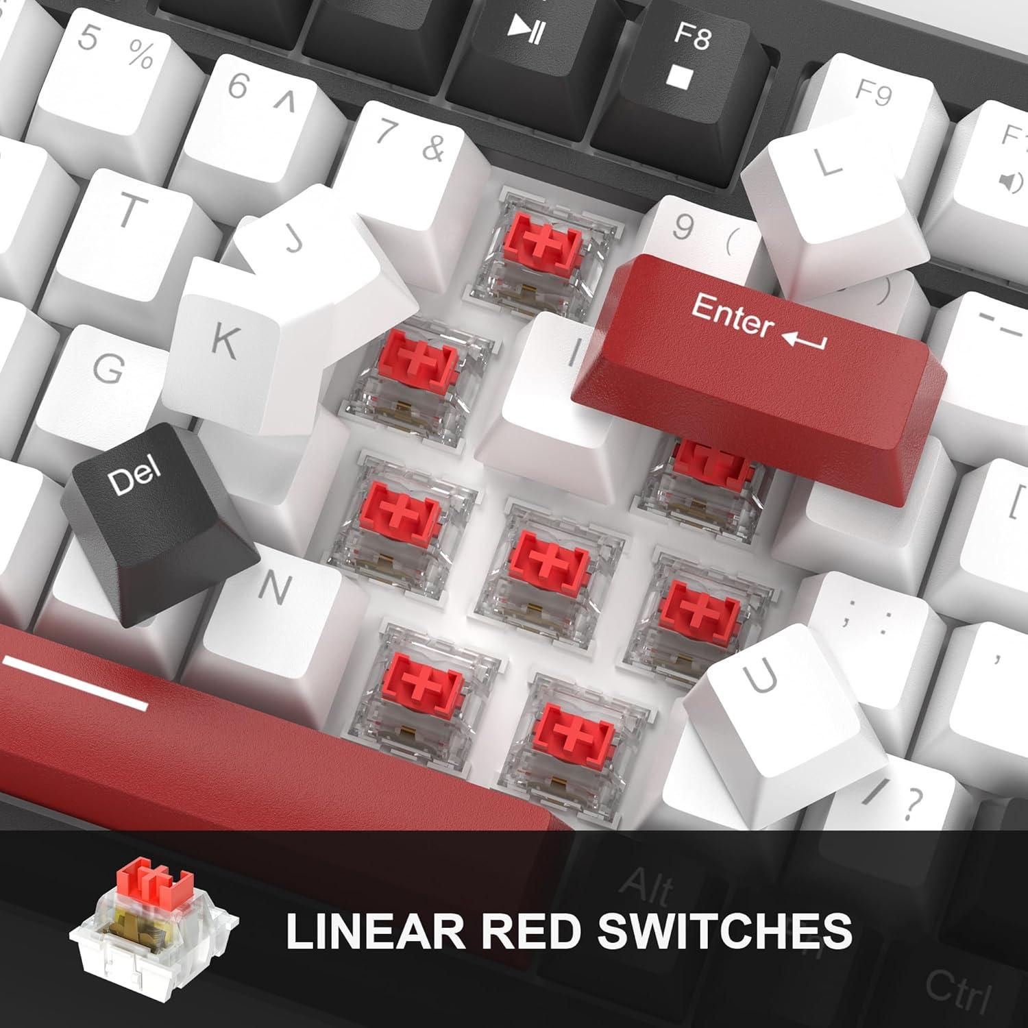 Teclado Mecánico Compacto 75% MageGee STAR75 Retroiluminado