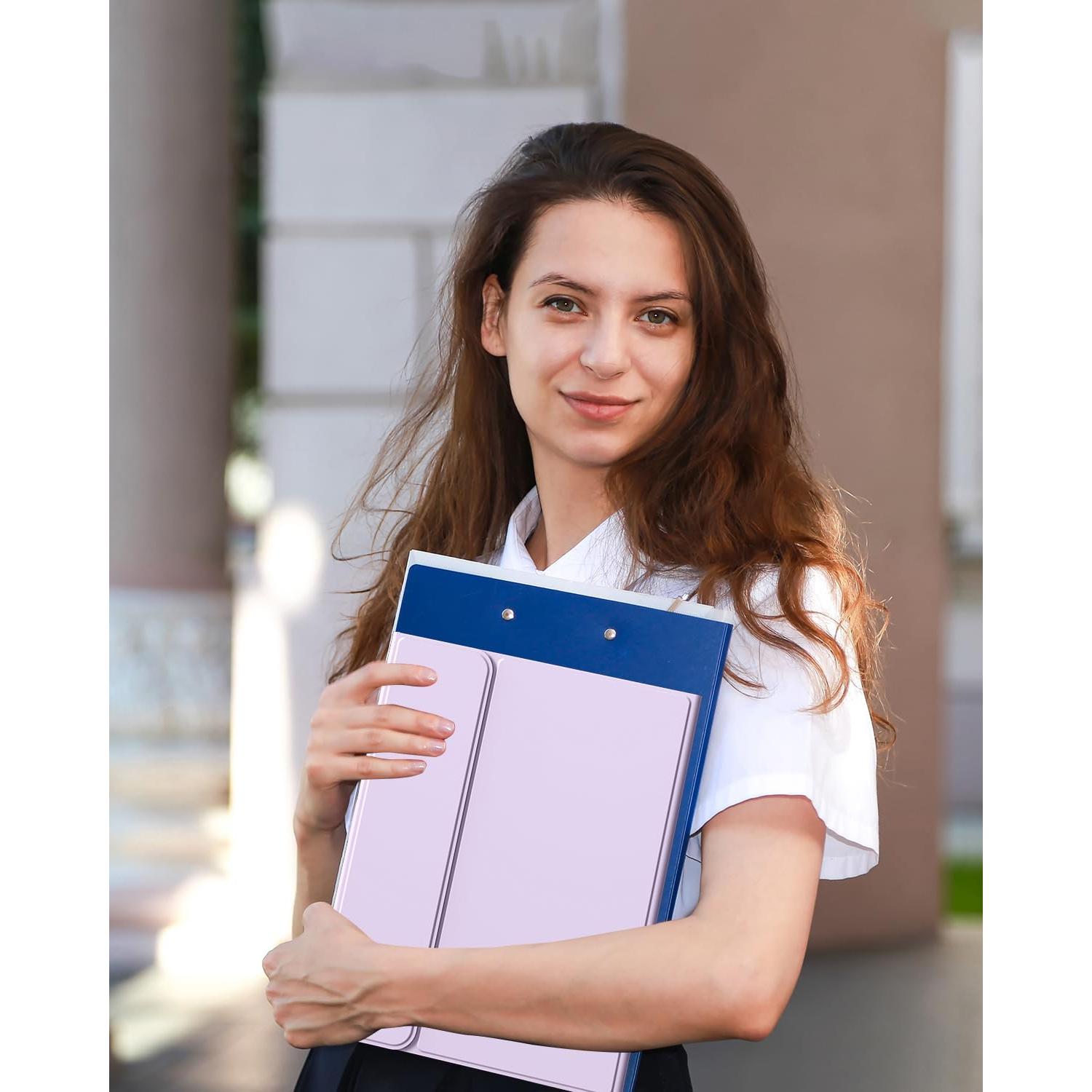 aoub for iPad 11th 10th Generation Case with Keyboard -7 Color Backlit Wireless Detachable Keyboard, Folio Cover with Pencil Holder for iPad (A16) 11 inch 2025/10th Gen 10.9 inch 2022, Purple