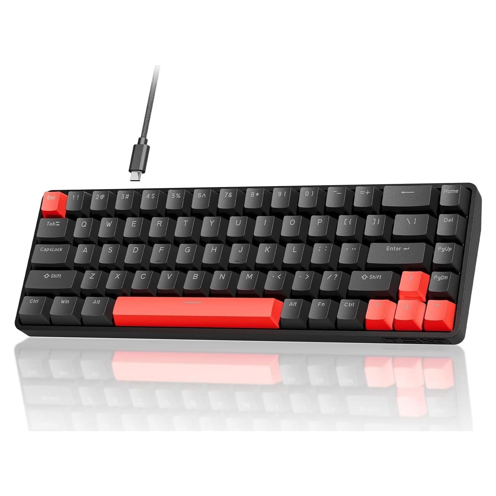 Teclado Mecánico TMKB T68SE 60% RGB para Juegos FPS/RTS