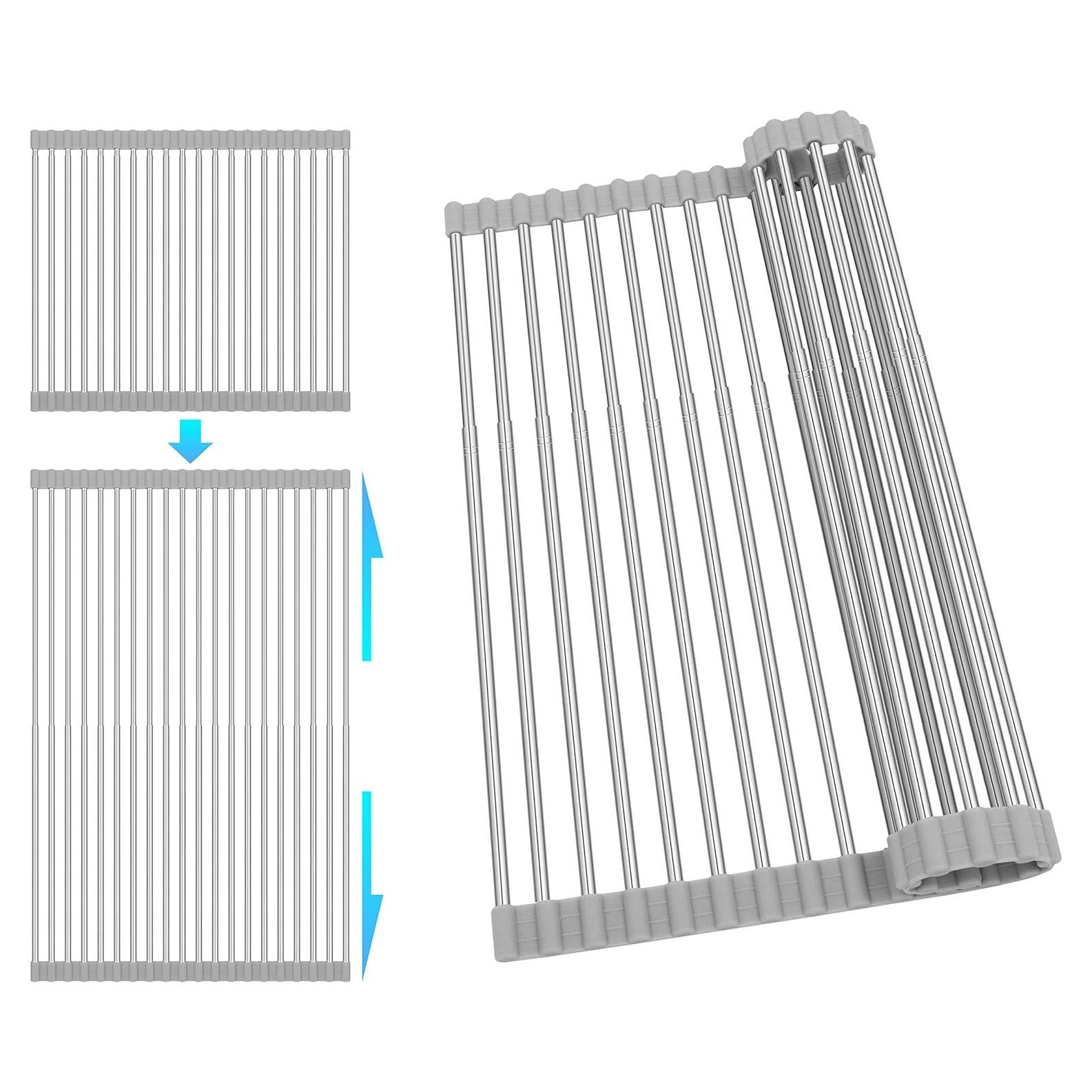 Escurridor de Platos Plegable Romise 22"x13.8" Acero Inoxidable