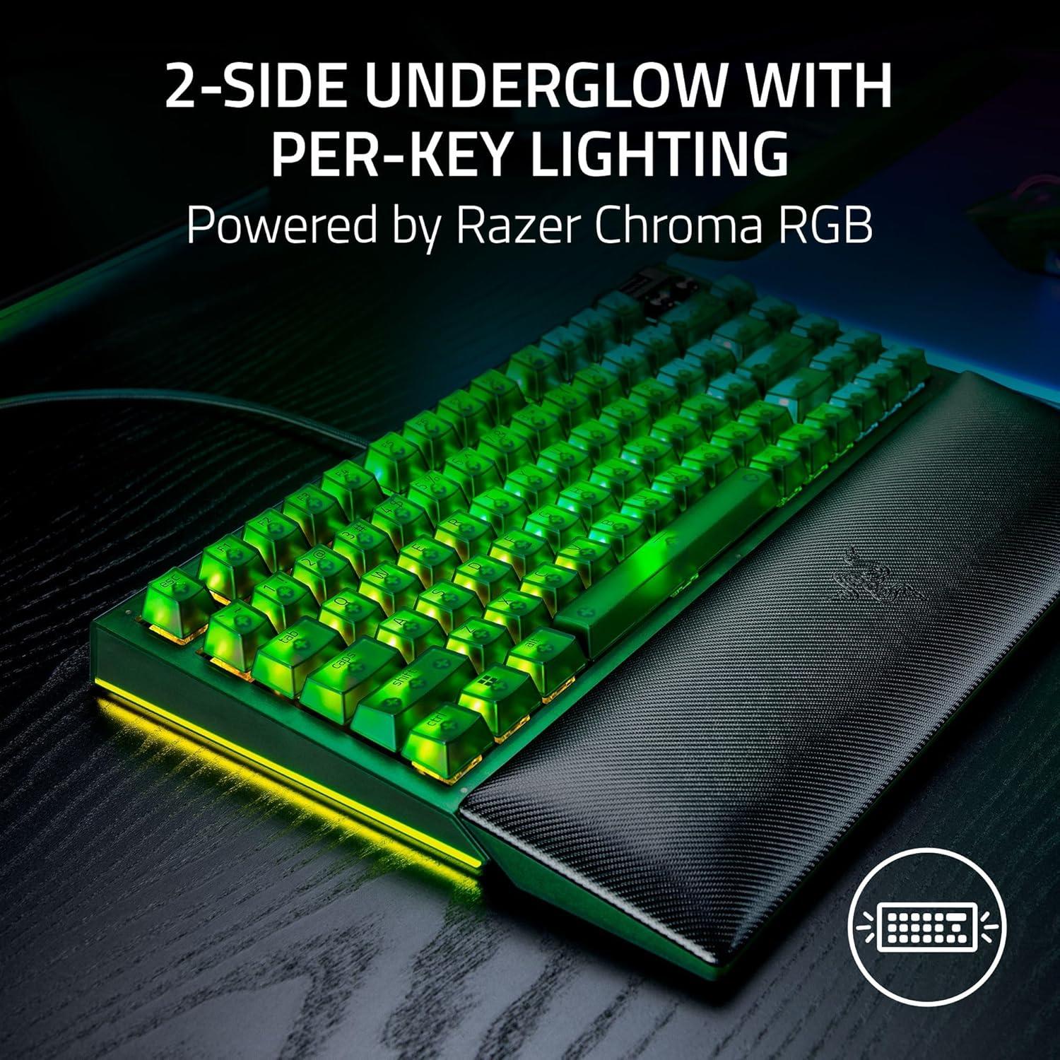 Teclado Mecánico Razer BlackWidow V4 75% RGB Compacto