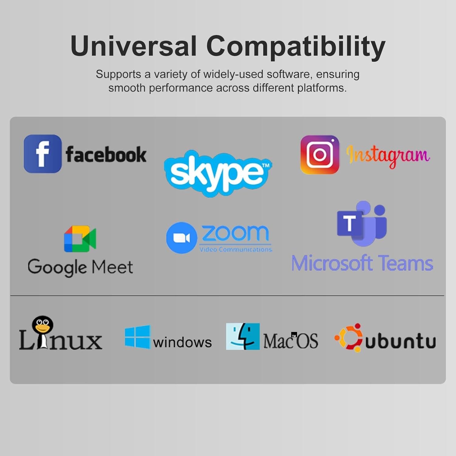 Cámara Web 4K Galyimage con Autofoco y Micrófonos Dual