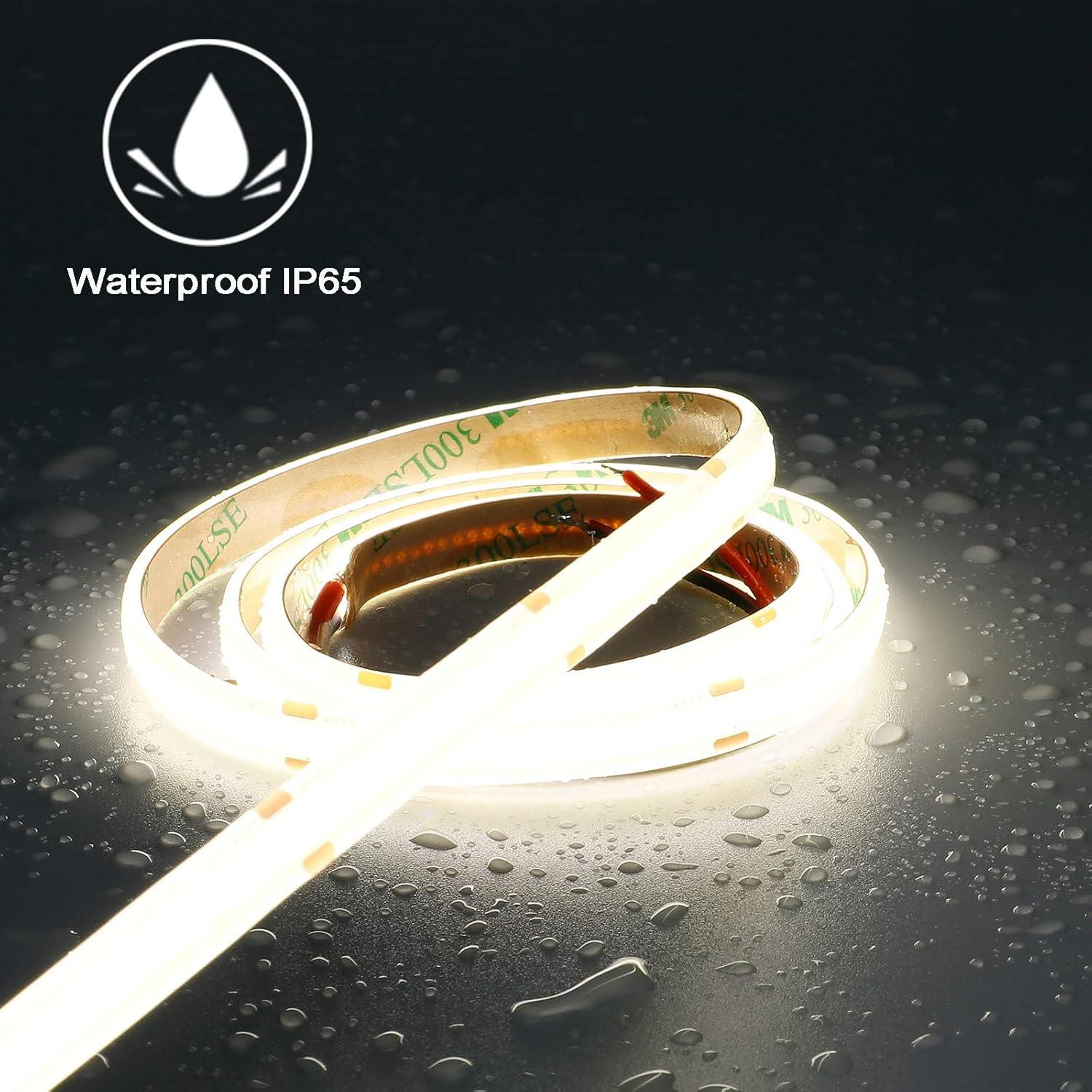 Tira LED COB 12V TOPAI 5M 4000Lm Impermeable IP65 5000K