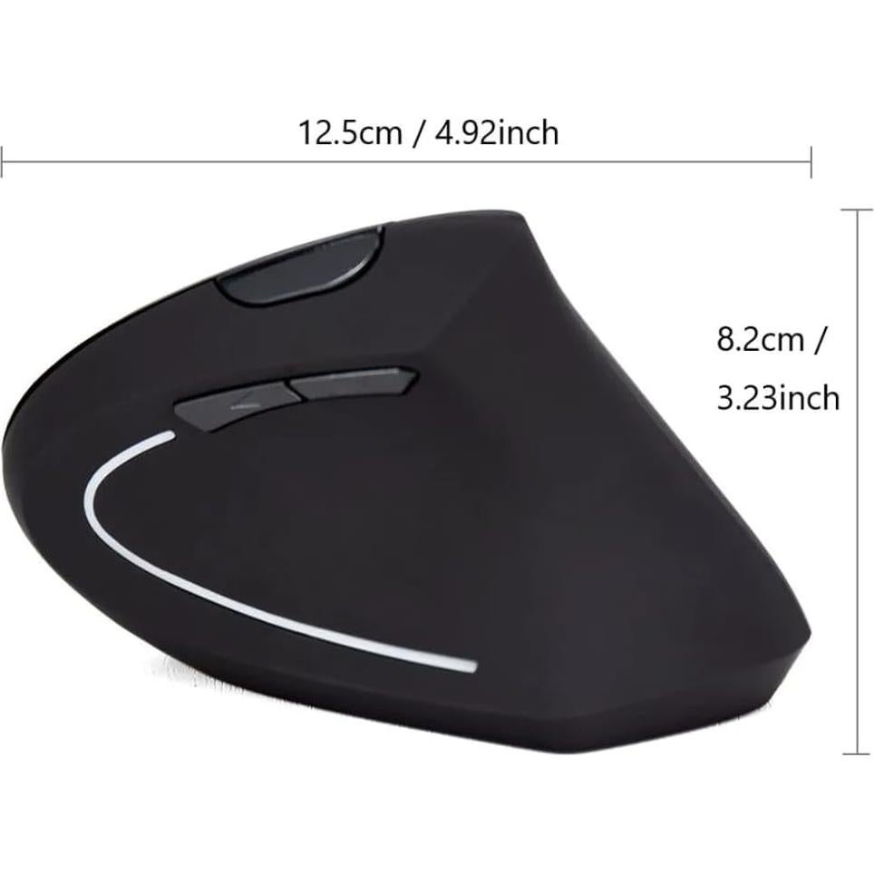 Ratón Inalámbrico Vertical Ergonómico KENX - 4800 DPI, Silencioso