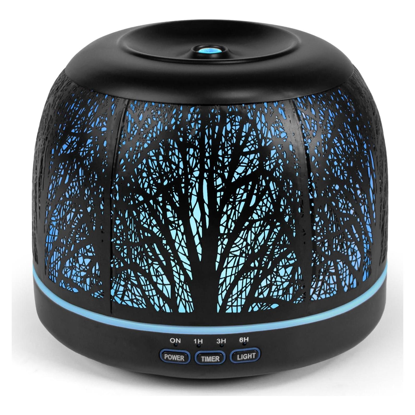 Difusor de Aceite Esencial ARVIDSSON 500ml Negro Ultrasónico