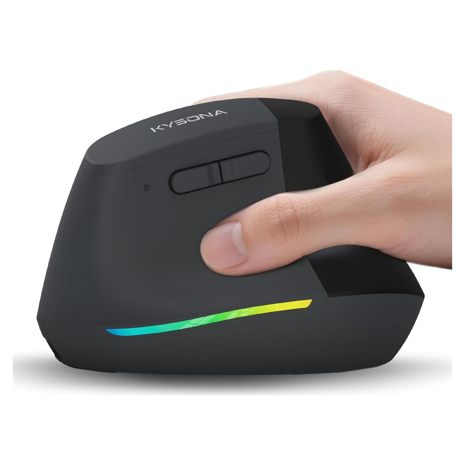 Ratón Ergonómico Inalámbrico KYSONA Vertical Bluetooth 4000 DPI
