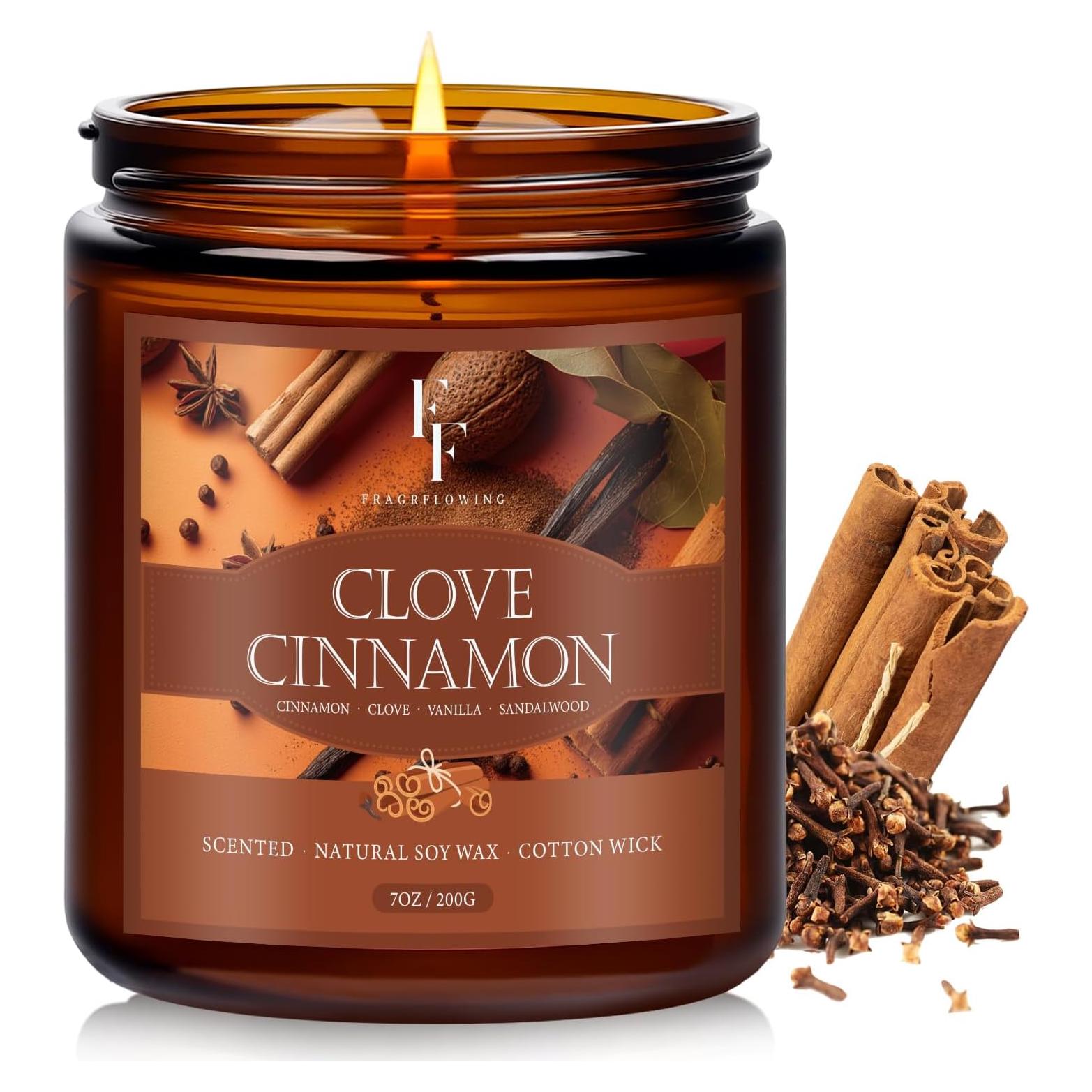 Vela Aromática de Soja Clavo y Canela 198 g - Otoño