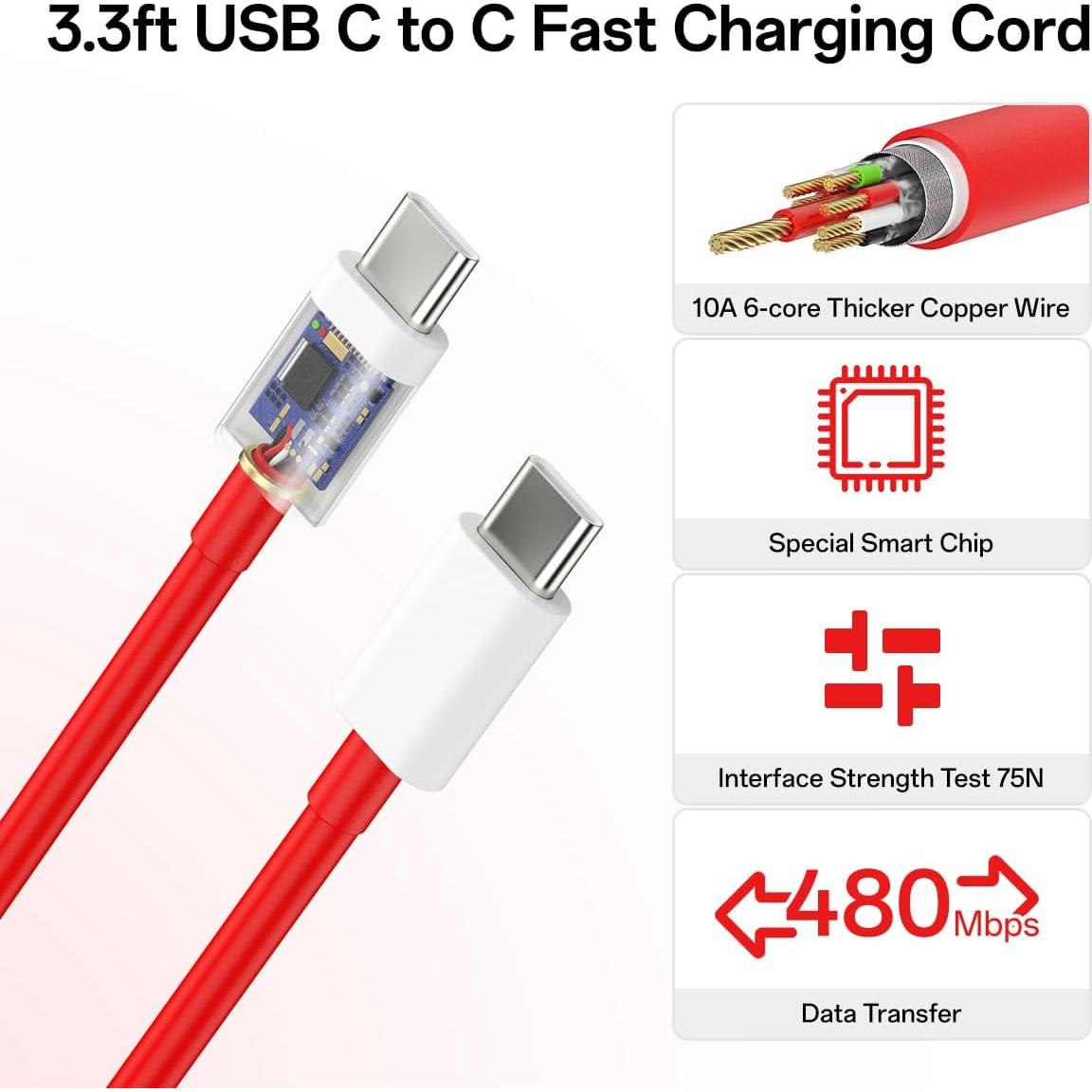 Cargador de Pared Rápido 150W OnePlus USB C 1m