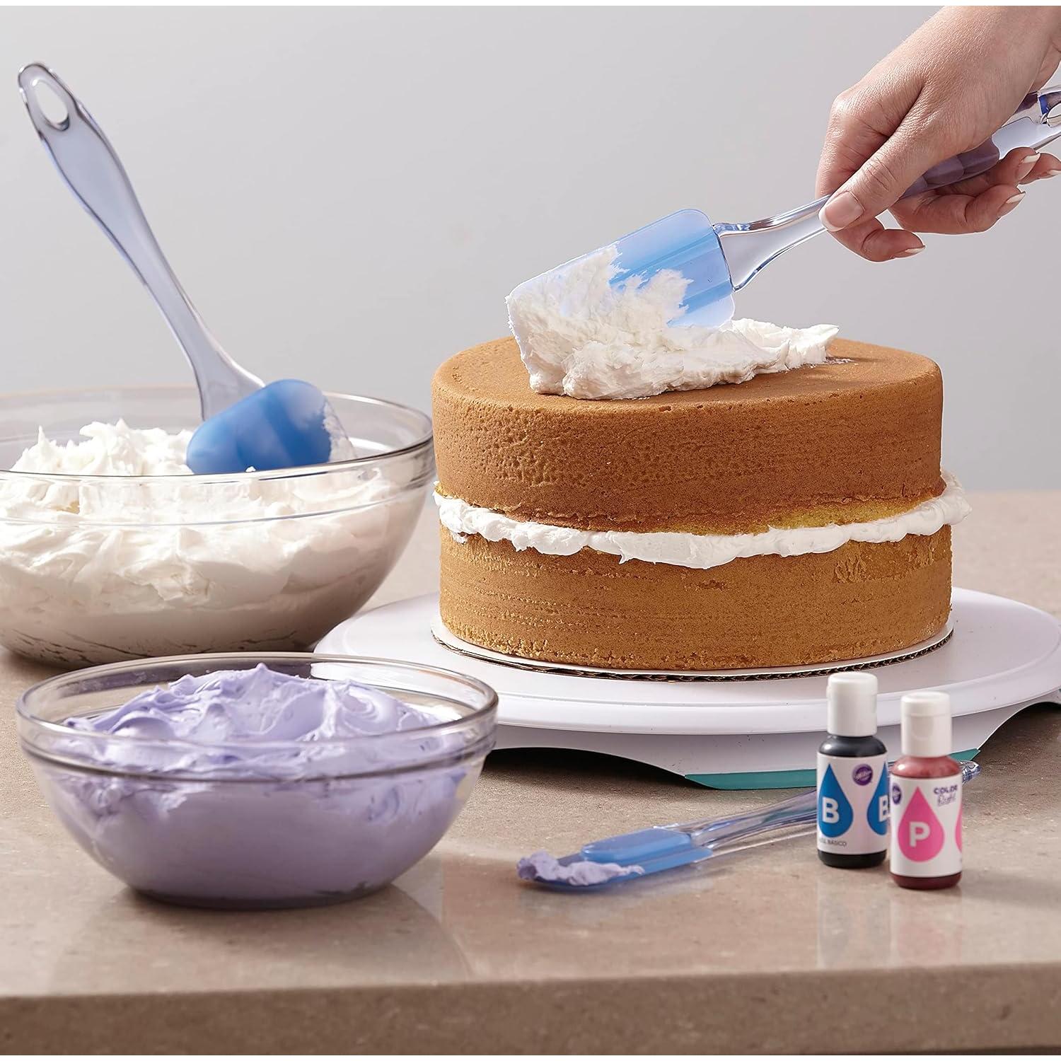 Juego de Espátulas de Silicona Wilton Easy Flex 3 Piezas Azul