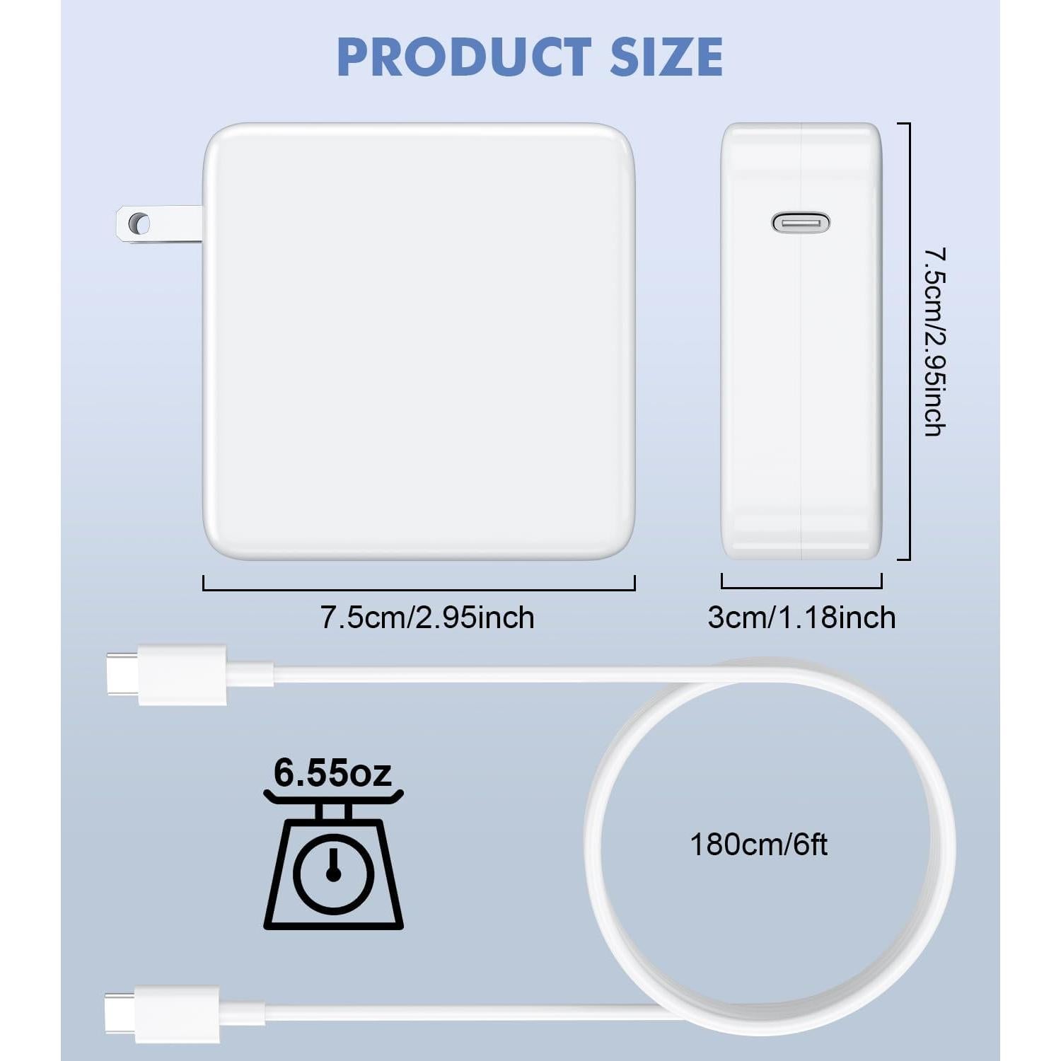 Cargador USB C 100W Yenyoh para Laptop y Tableta - Carga Rápida