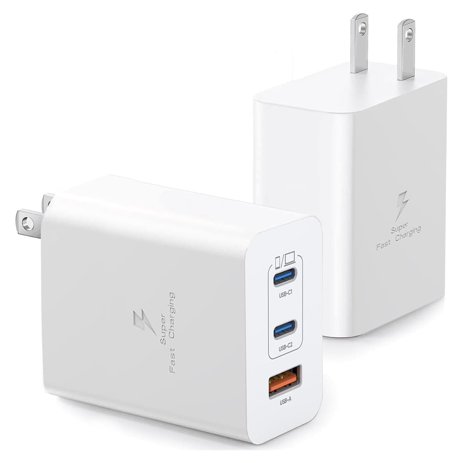 Cargador USB C 100W 3 Puertos GaN Shenzhen Liuri - 2Pack