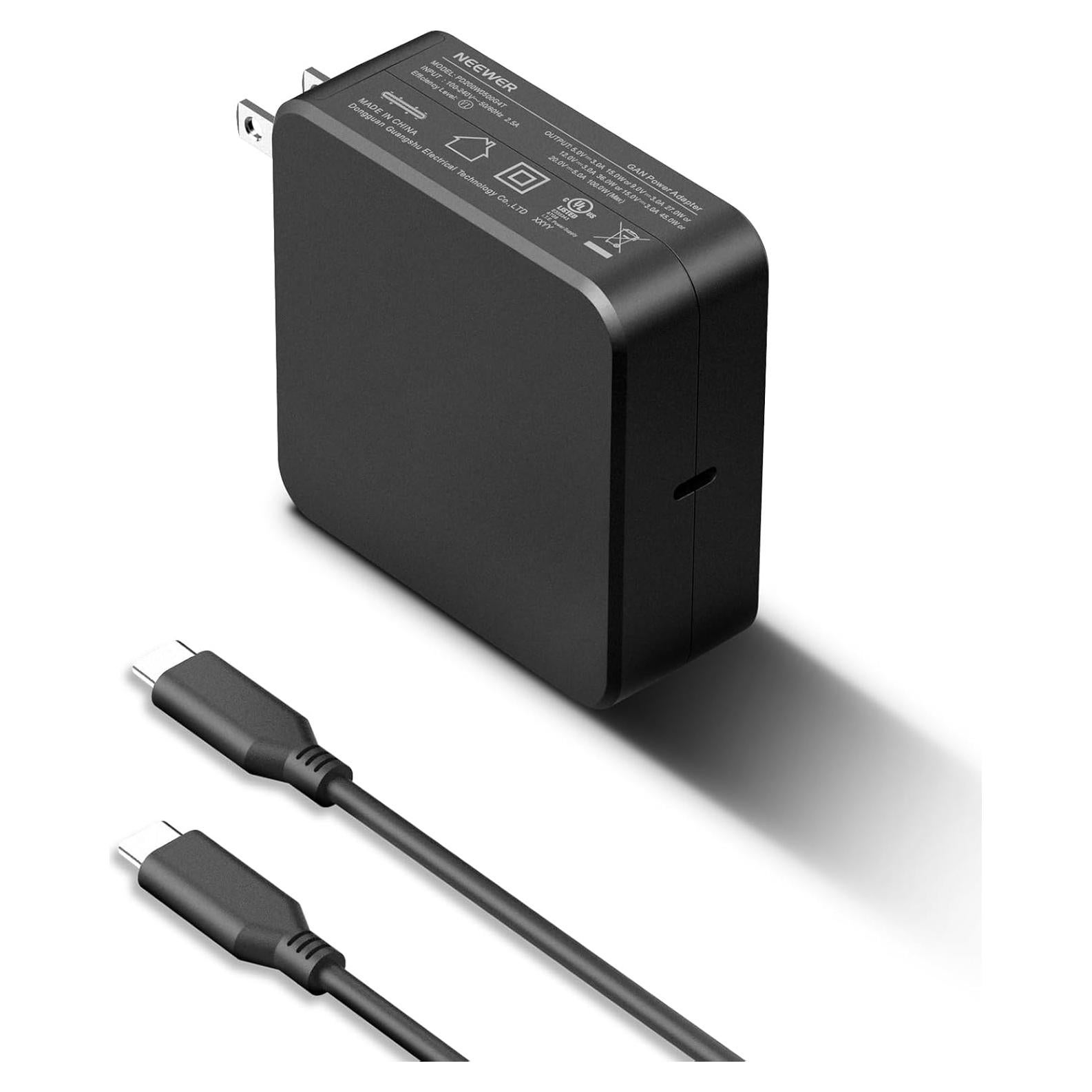 Cargador Rápido GaN NEEWER PD 100W USB C con Cable 60cm