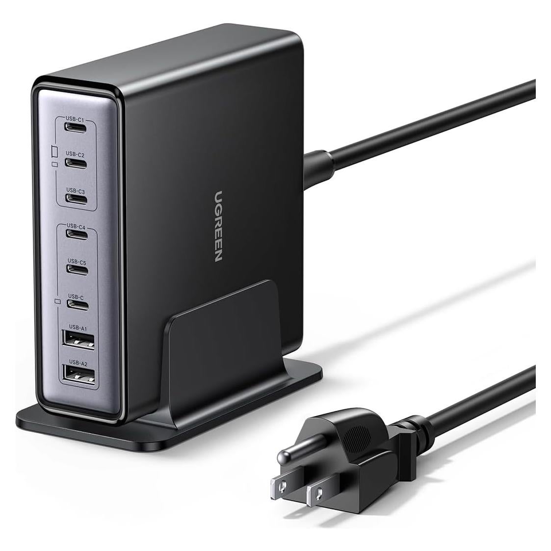 Cargador de Escritorio UGREEN 200W 8 Puertos USB C y A