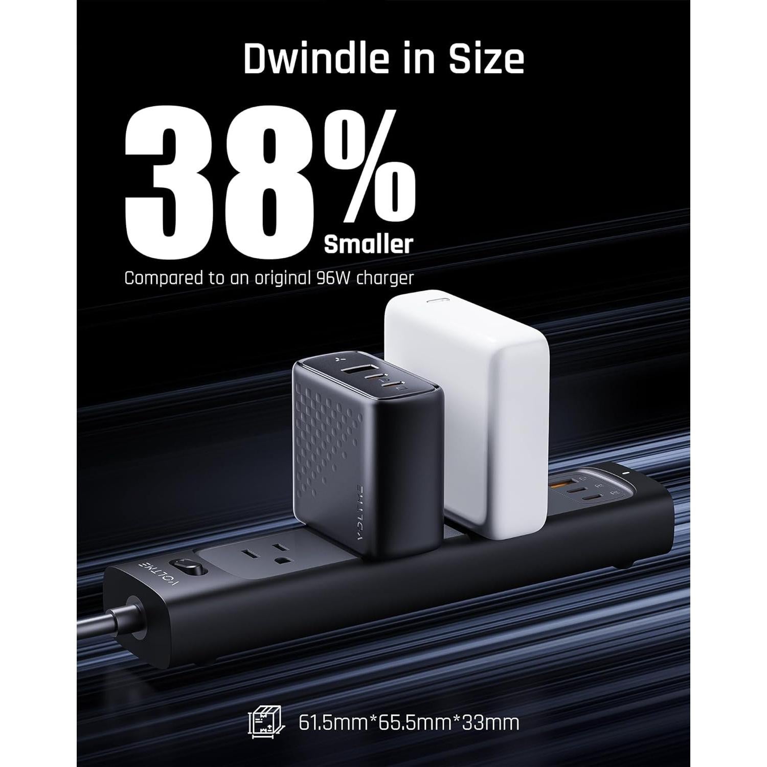 Cargador de Pared VOLTME 100W GaN III USB-C 3 Puertos