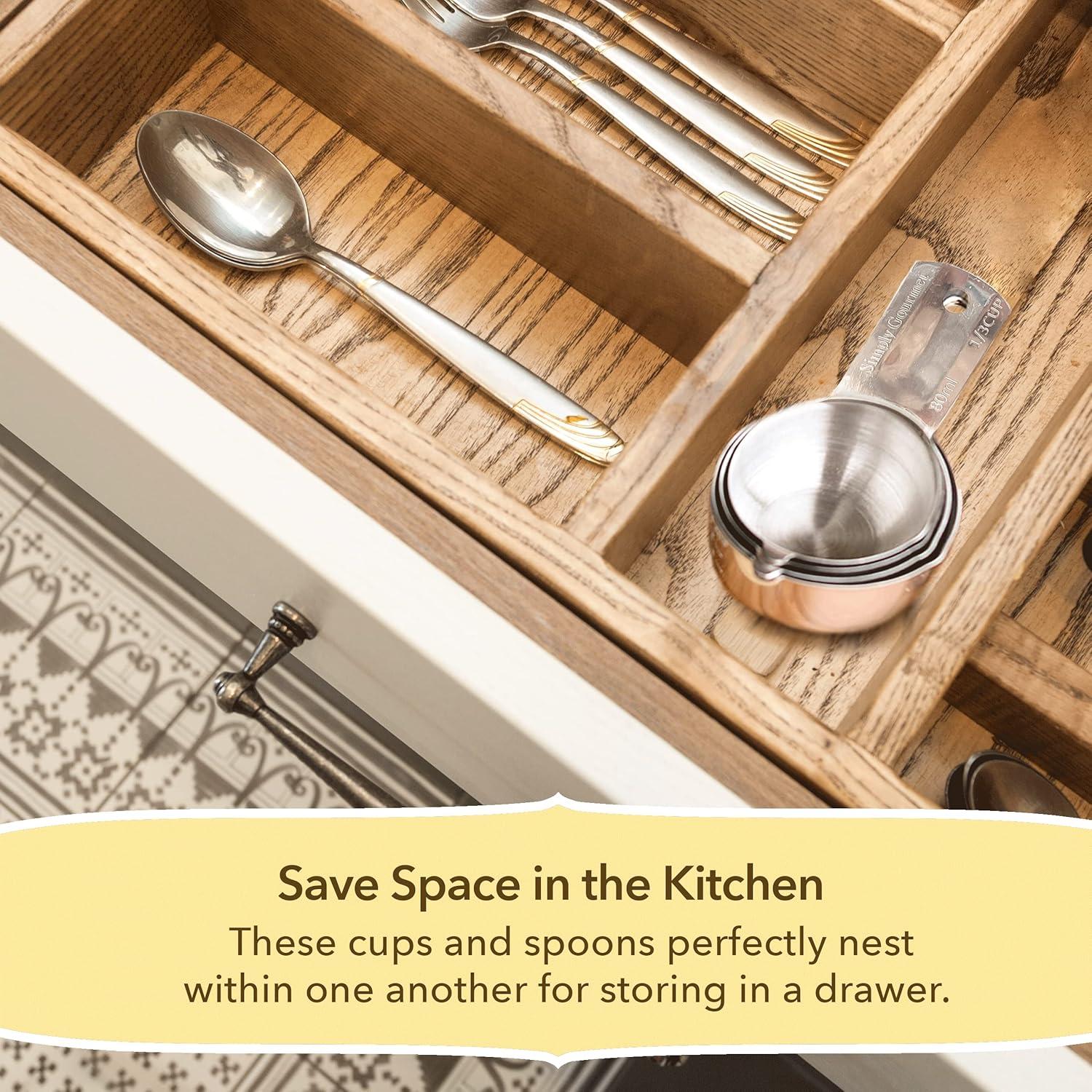 Juego de Tazas Medidoras Simply Gourmet 7 Piezas Acero Inoxidable