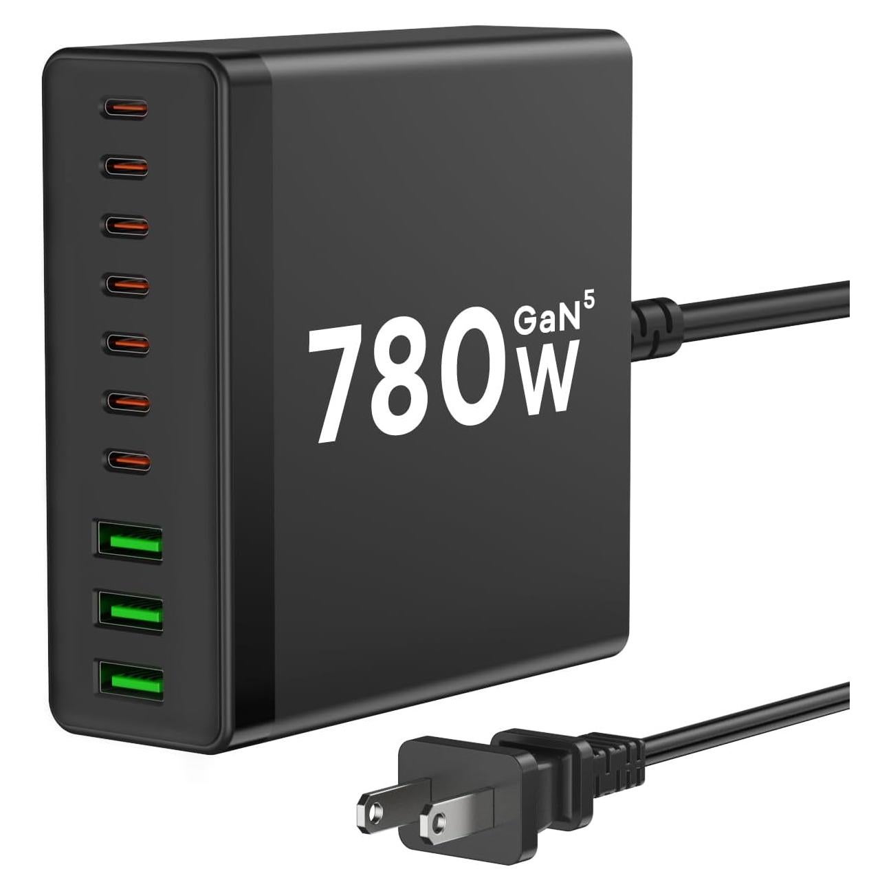 Cargador USB C 780W 10 Puertos Gan Rápido Dongguan YITAI