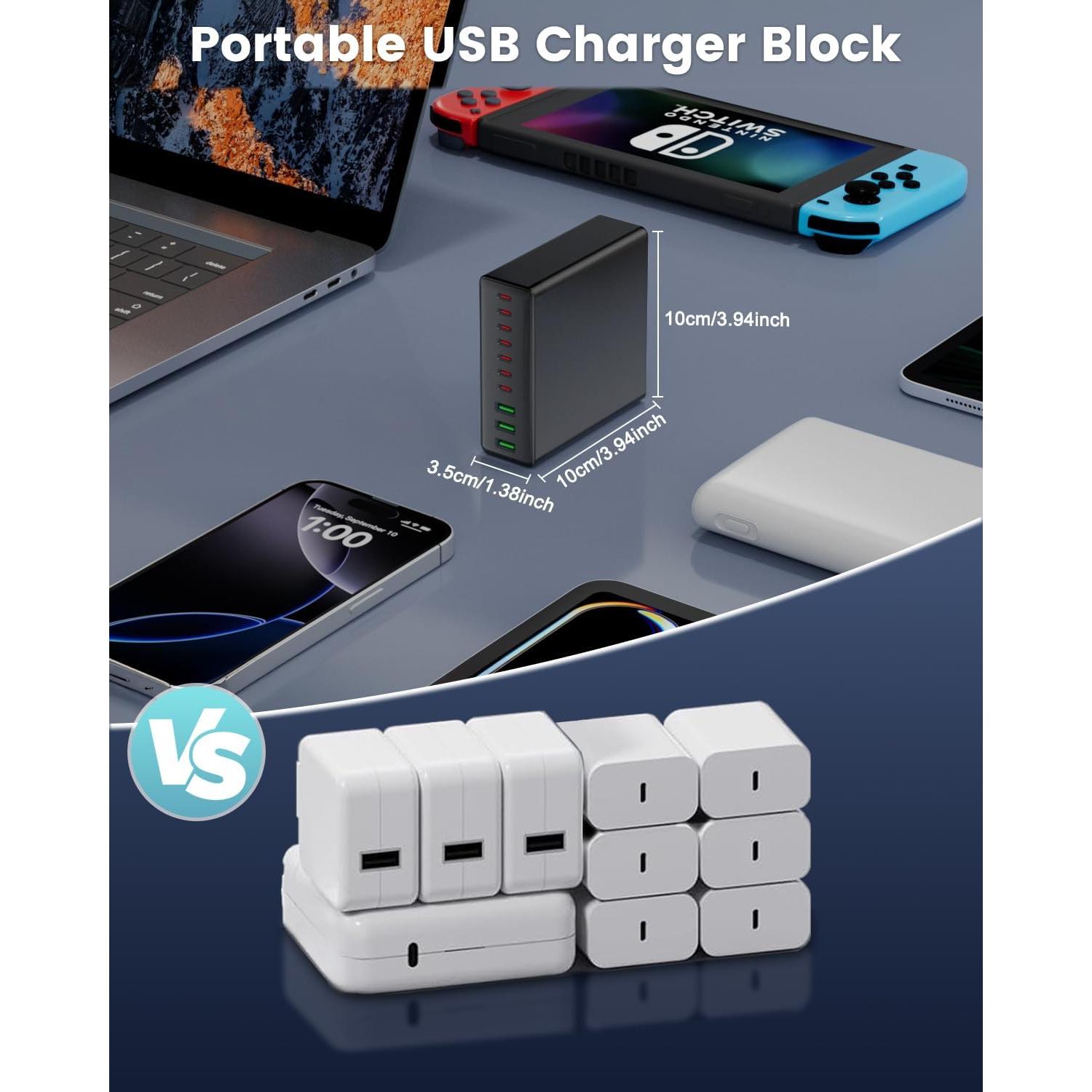 Cargador USB C 780W 10 Puertos Gan Rápido Dongguan YITAI
