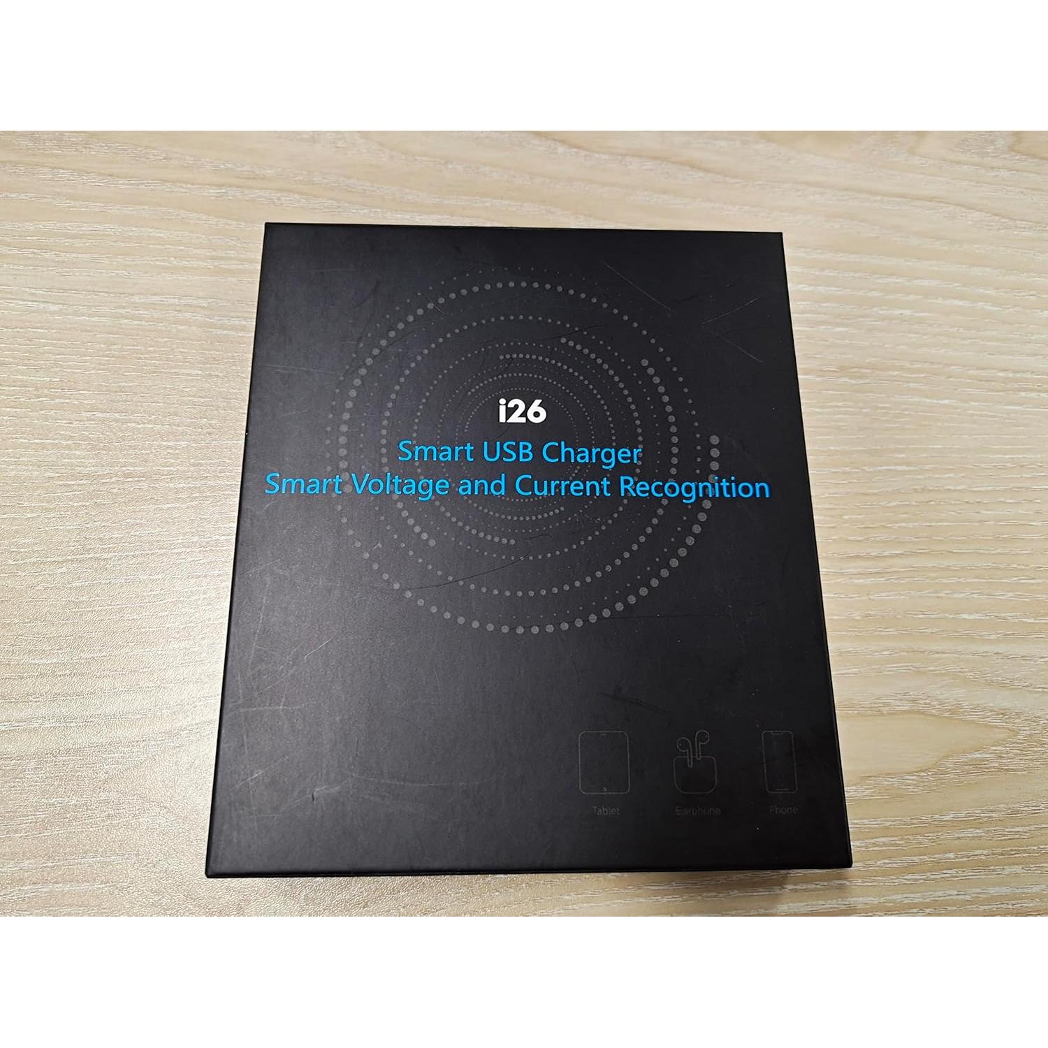 Cargador USB C 285W YSYFAD 6 Puertos con Pantalla LCD