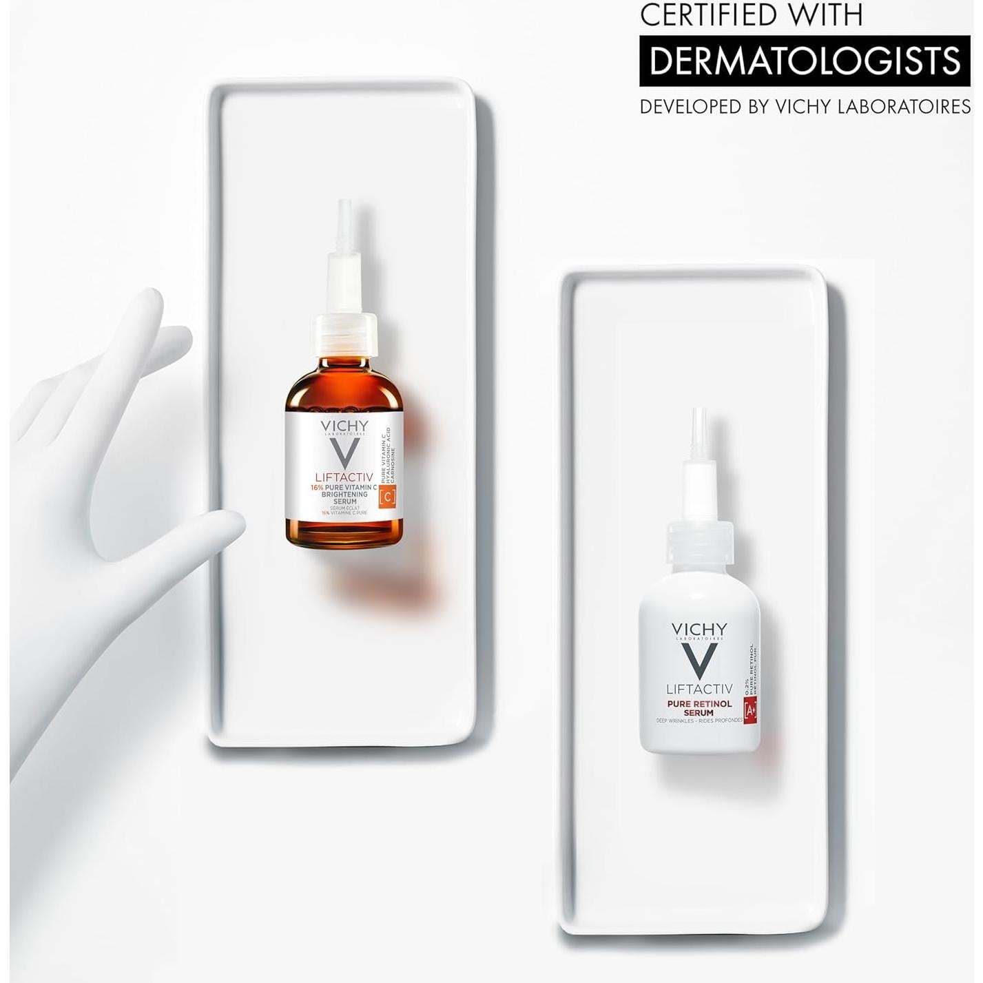Set Antienvejecimiento Vichy LiftActiv - Suero Vitamina C 16% + Retinol 0.2%