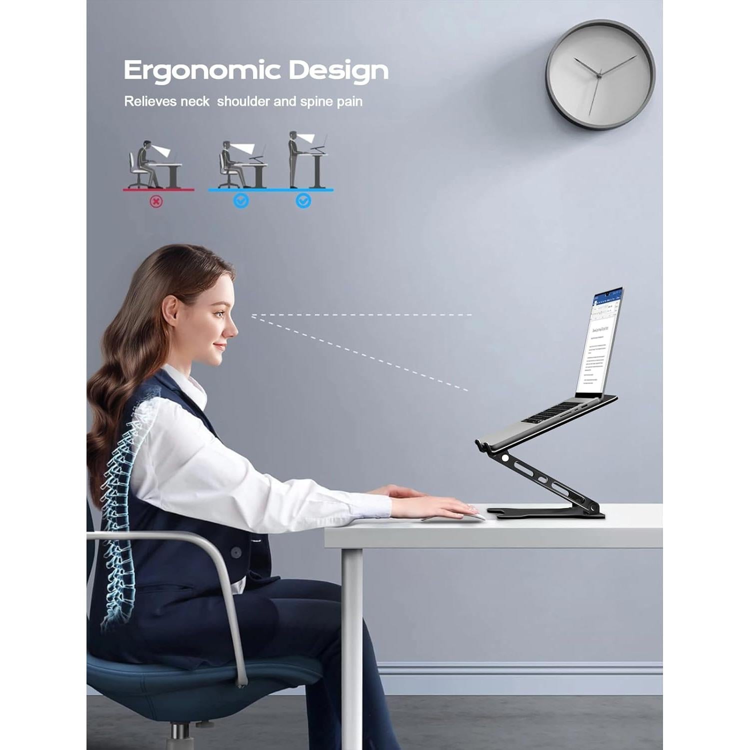 Soporte de Laptop Ajustable LOXP NH02B Ergonómico 10-15.6"