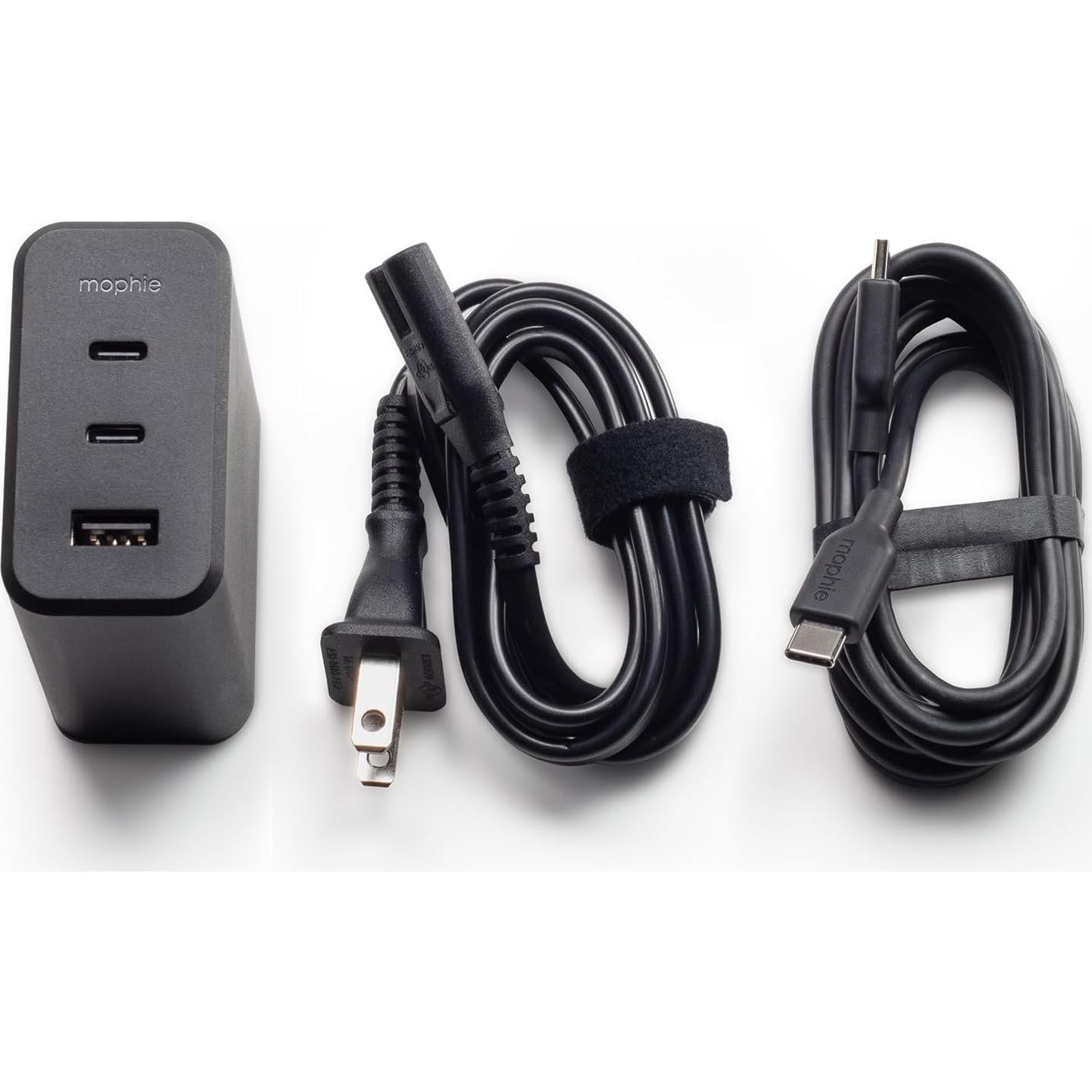 Cargador USB-C Mophie 100W con 3 Puertos y Cable 1.5m