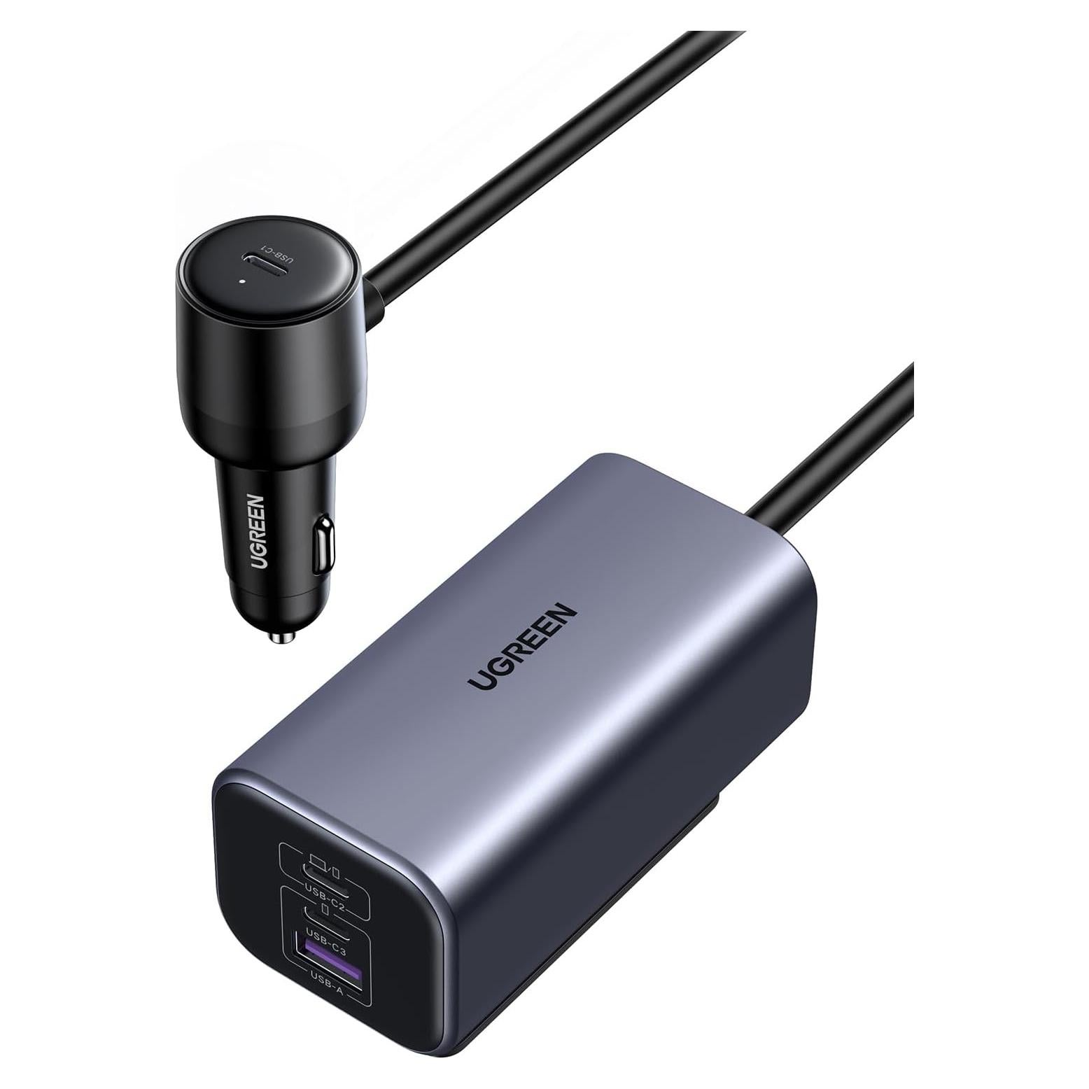 Cargador de Coche USB C UGREEN 150W PD 3.1 Carga Rápida