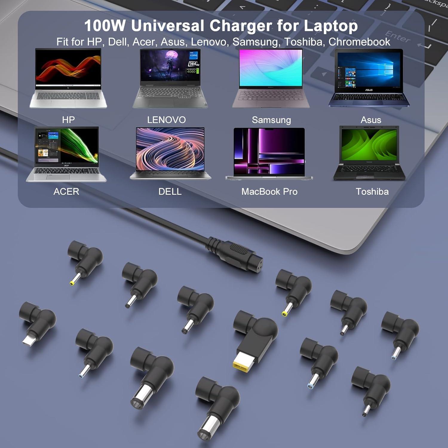 Cargador Universal 100W USB-C GaN III para Laptop