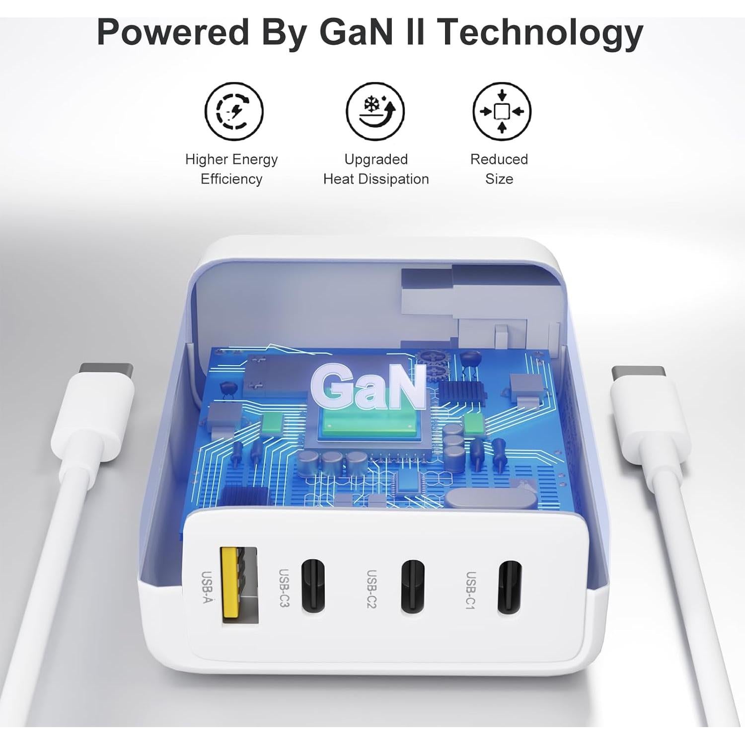 Cargador Universal 100W GaN Zosam 4 Puertos USB-C para DJI