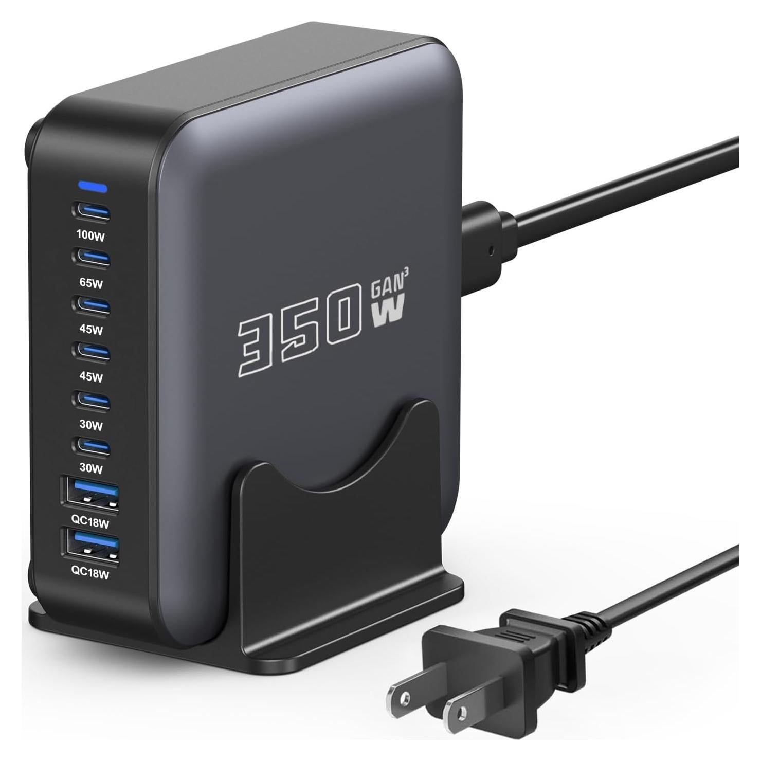 Cargador USB C 350W 8 Puertos Rápido Dongguan