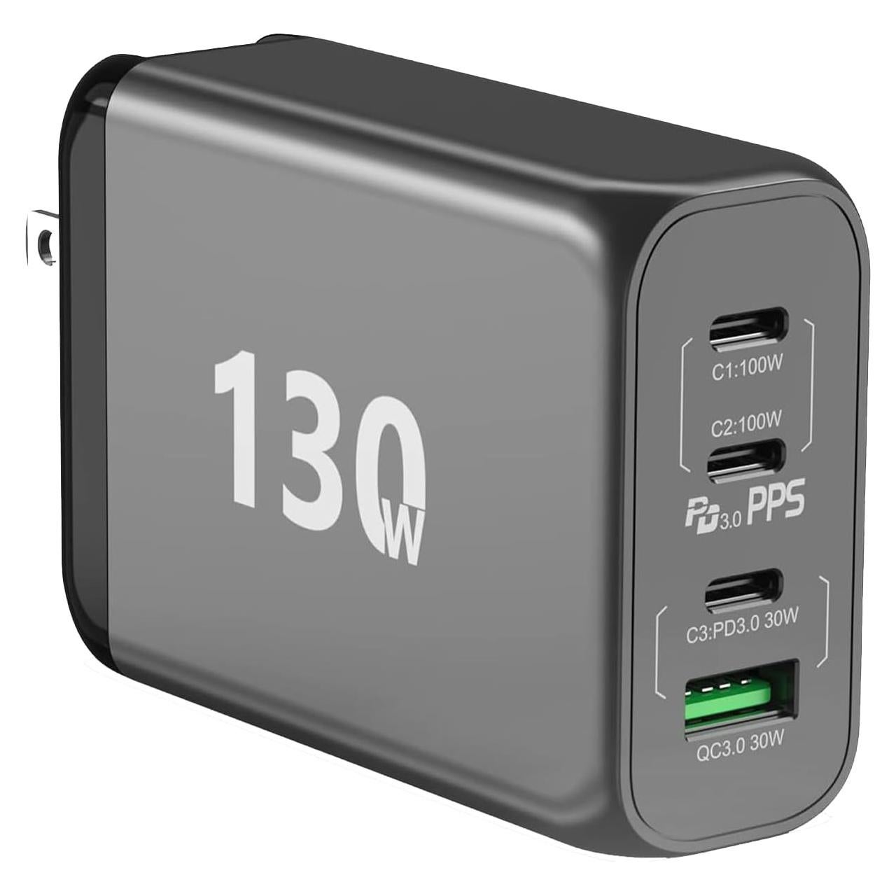 Cargador de pared USB C 130W 4 puertos PD Vina