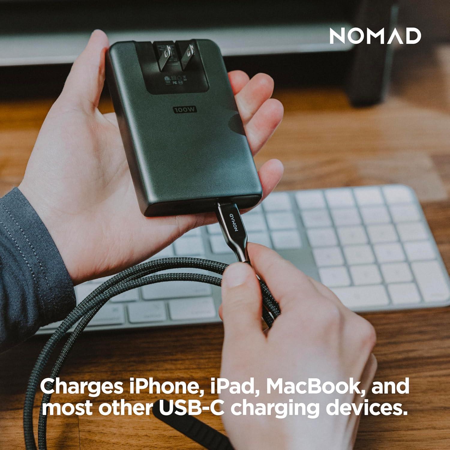 Cargador de Pared Slim Nomad 100W USB-C Doble Rápido