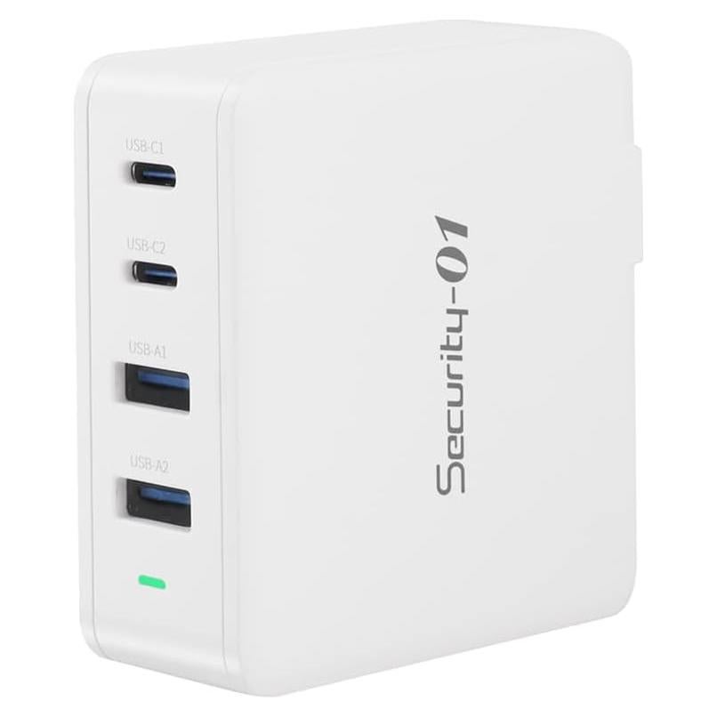 Cargador USB C 100W GaN 4 Puertos Seguridad-01 Rápido