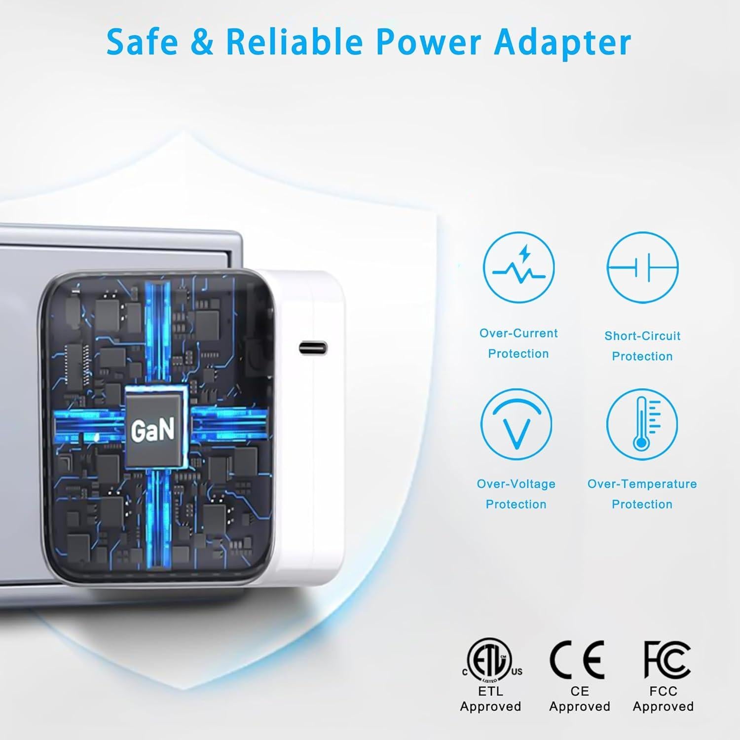 Cargador Rápido 100W USB-C AYKLCZUU para MacBook y Dispositivos