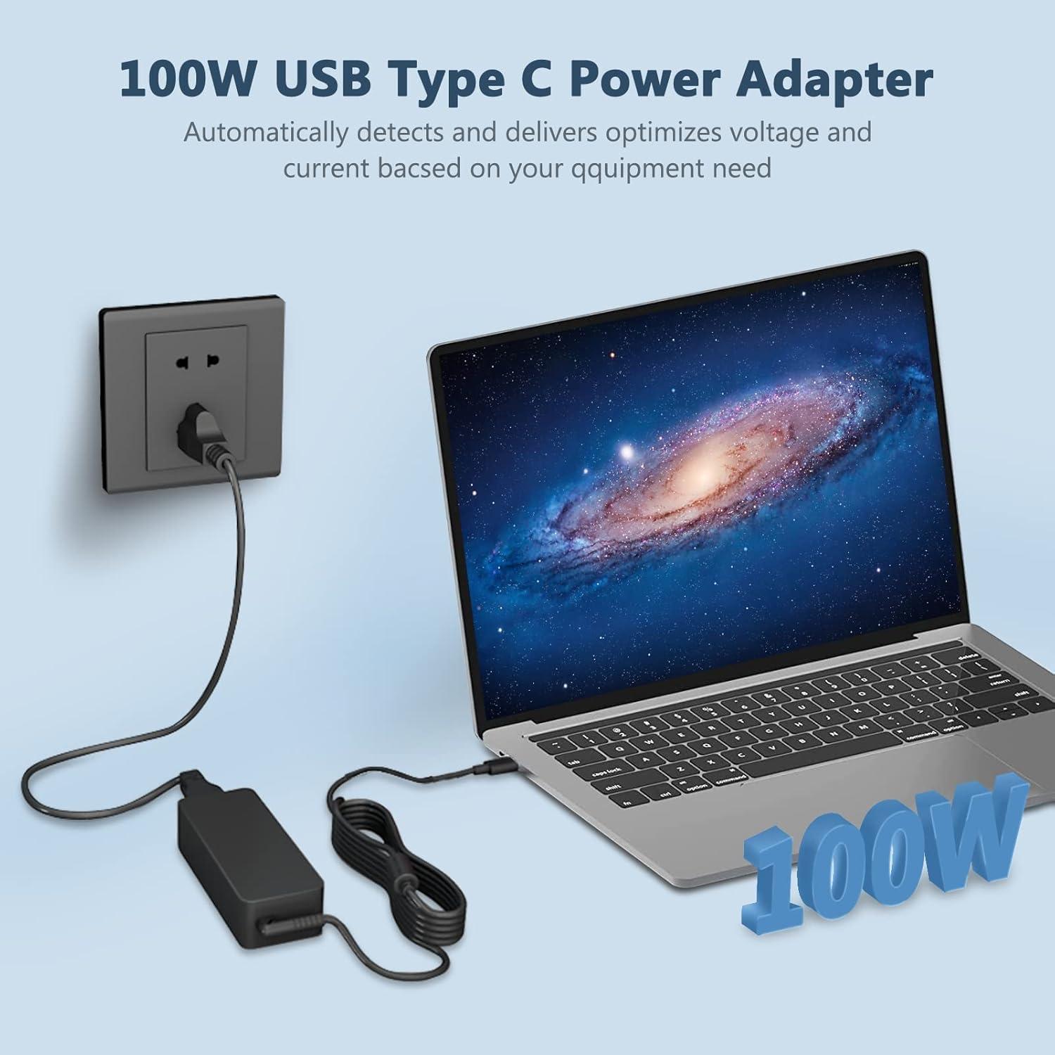 Cargador USB-C 100W ELECBRAIN para MacBook y laptops