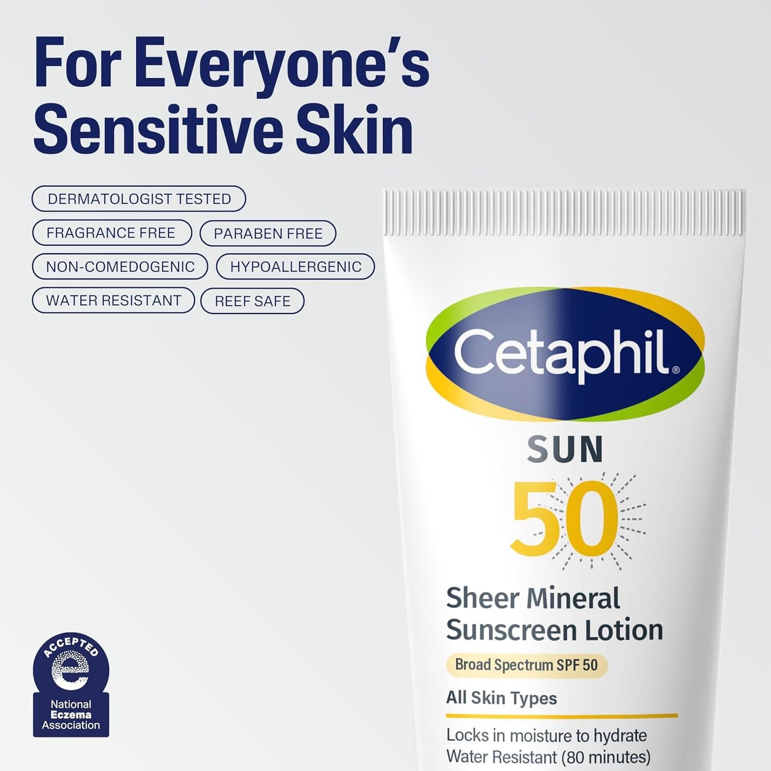 CETAPHIL Loción Solar Mineral SPF 50 100% Mineral 106g